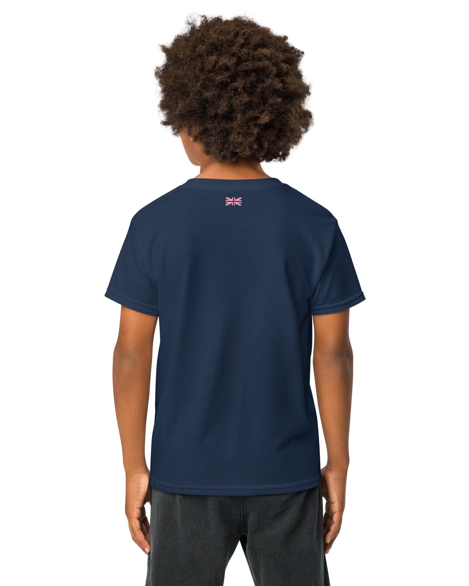 GB Great Britain T-shirt with Small Union Jack on The Back | Athletic Youth Tee.