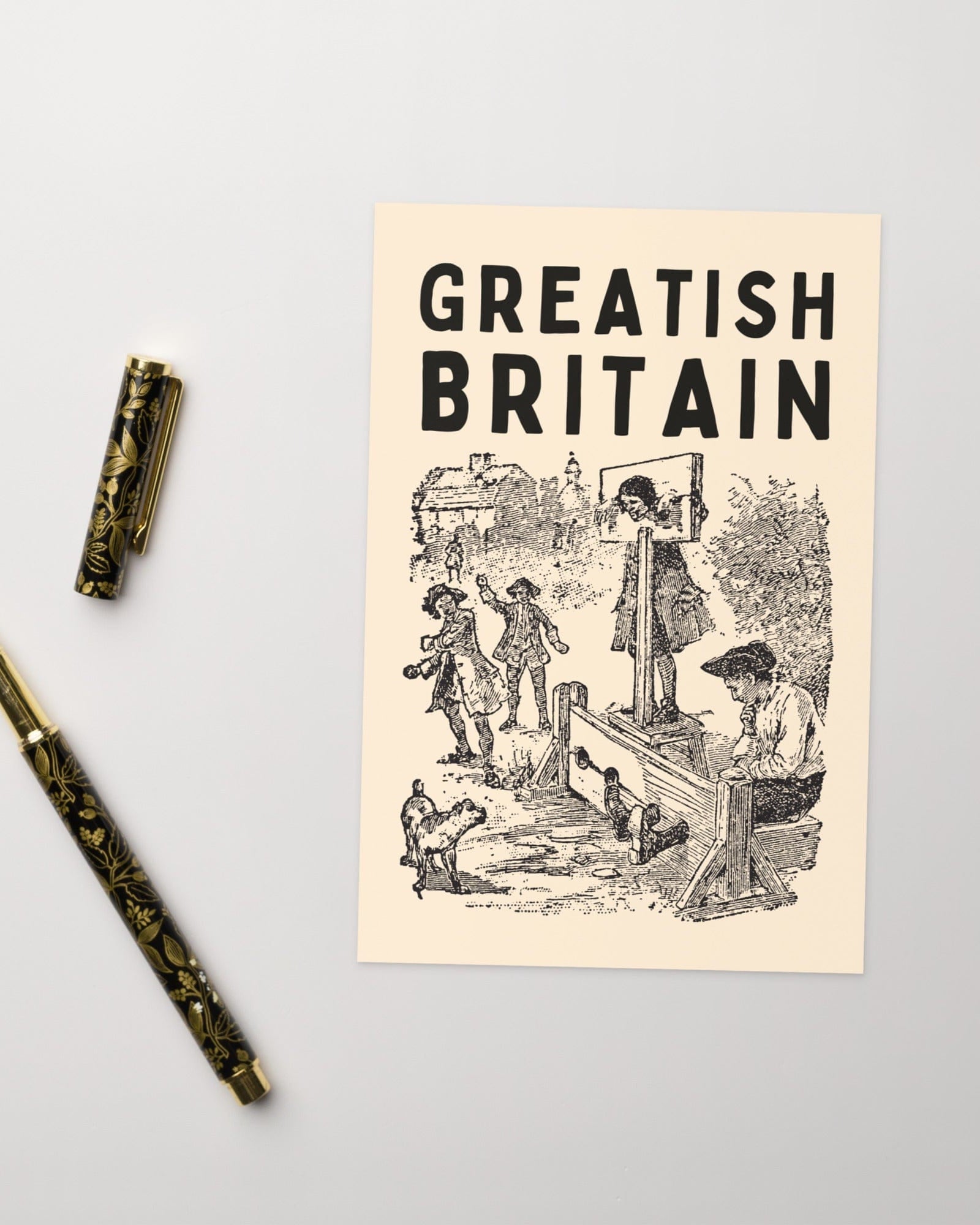 Greatish Britain Pillory Greeting Card 4″×6″ Jolly & Goode