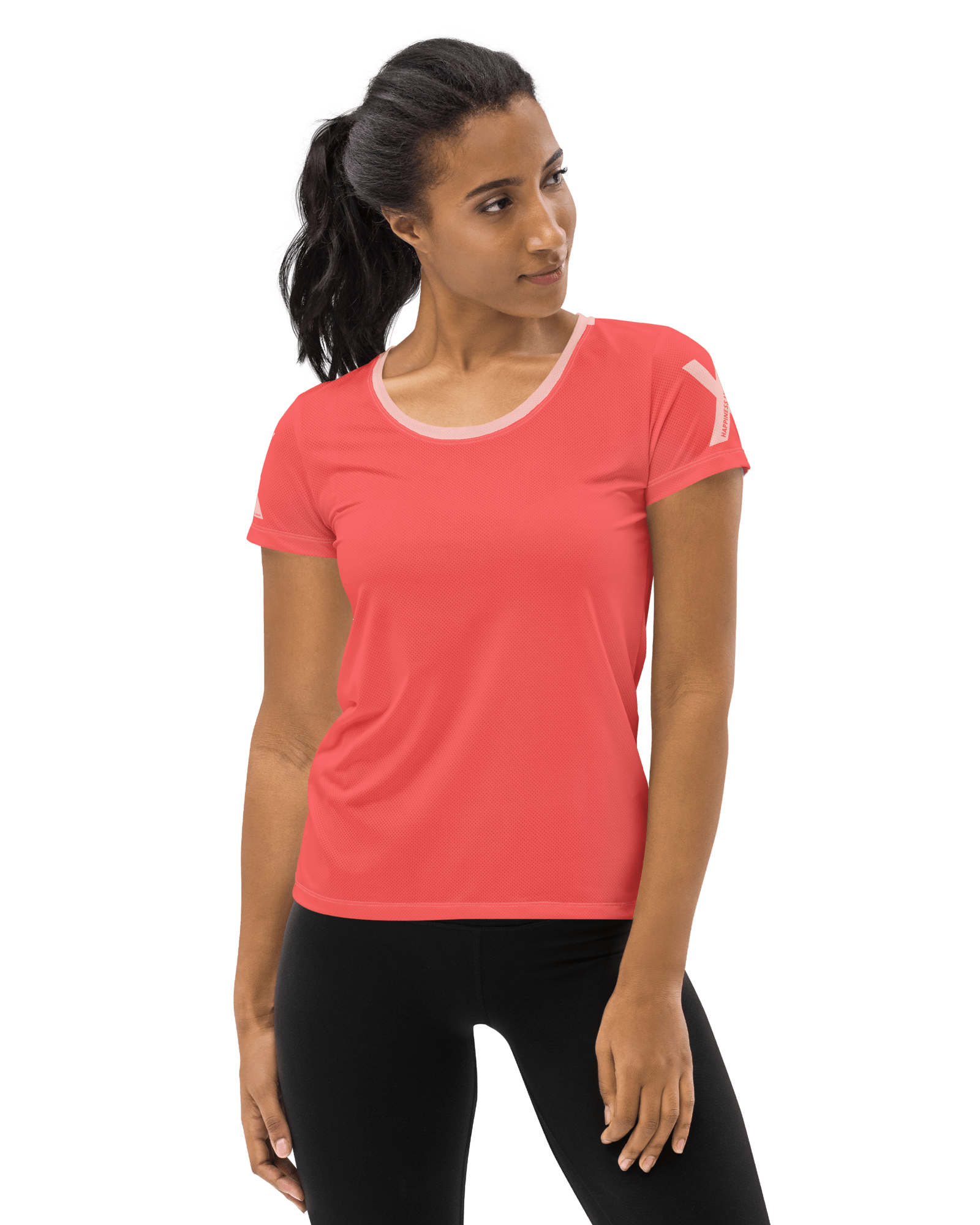 Happiness Multiplier Call to Arms Women's Athletic Shirt.