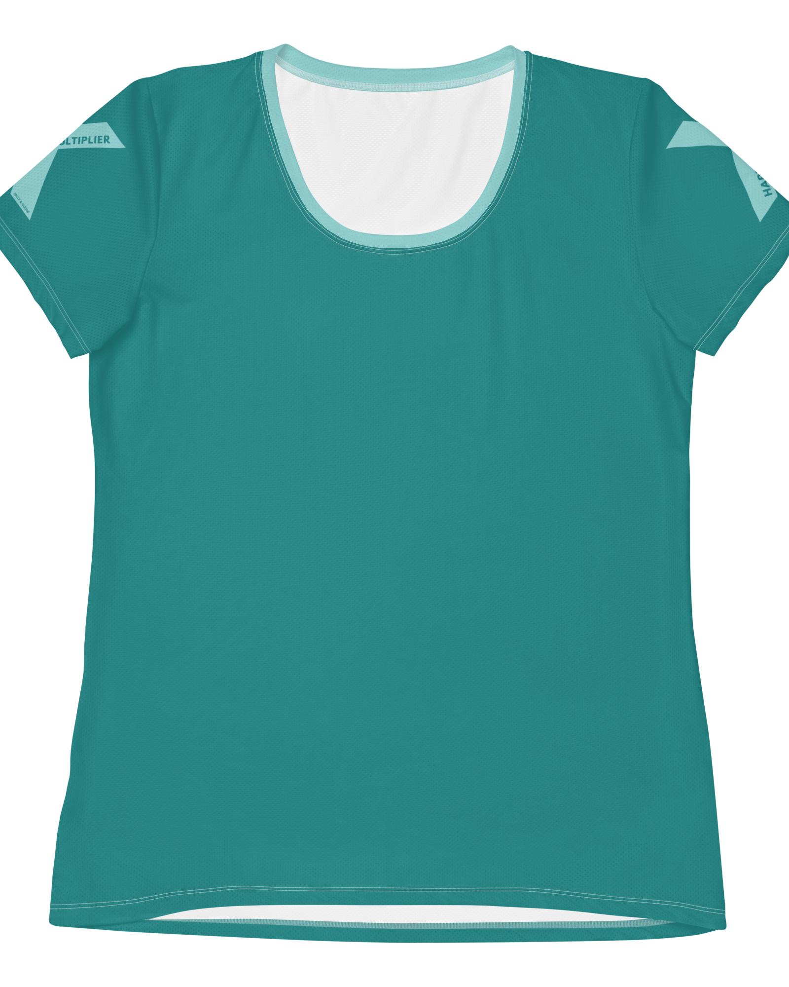 Happiness Multiplier Call to Arms Women's Athletic Shirt in Cool.