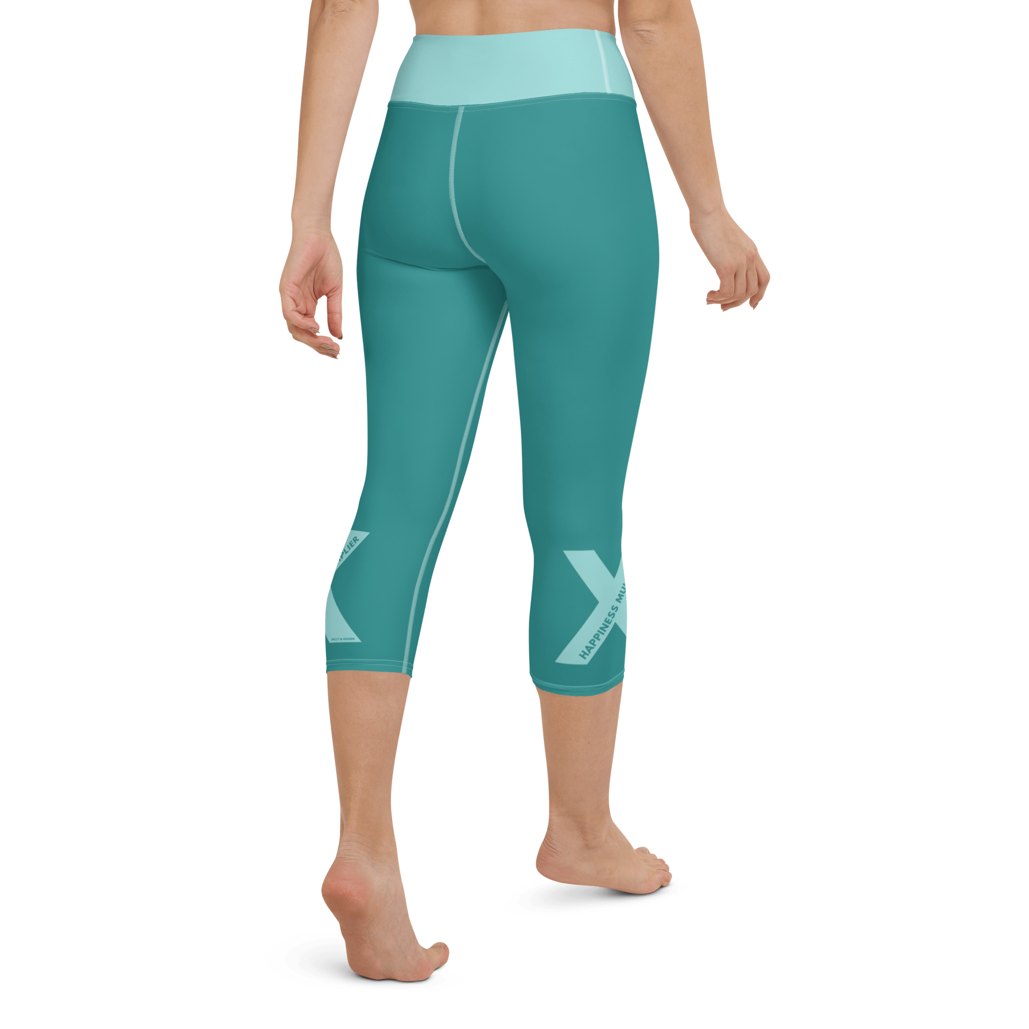 Happiness Multiplier Yoga Capri Leggings in Cool.