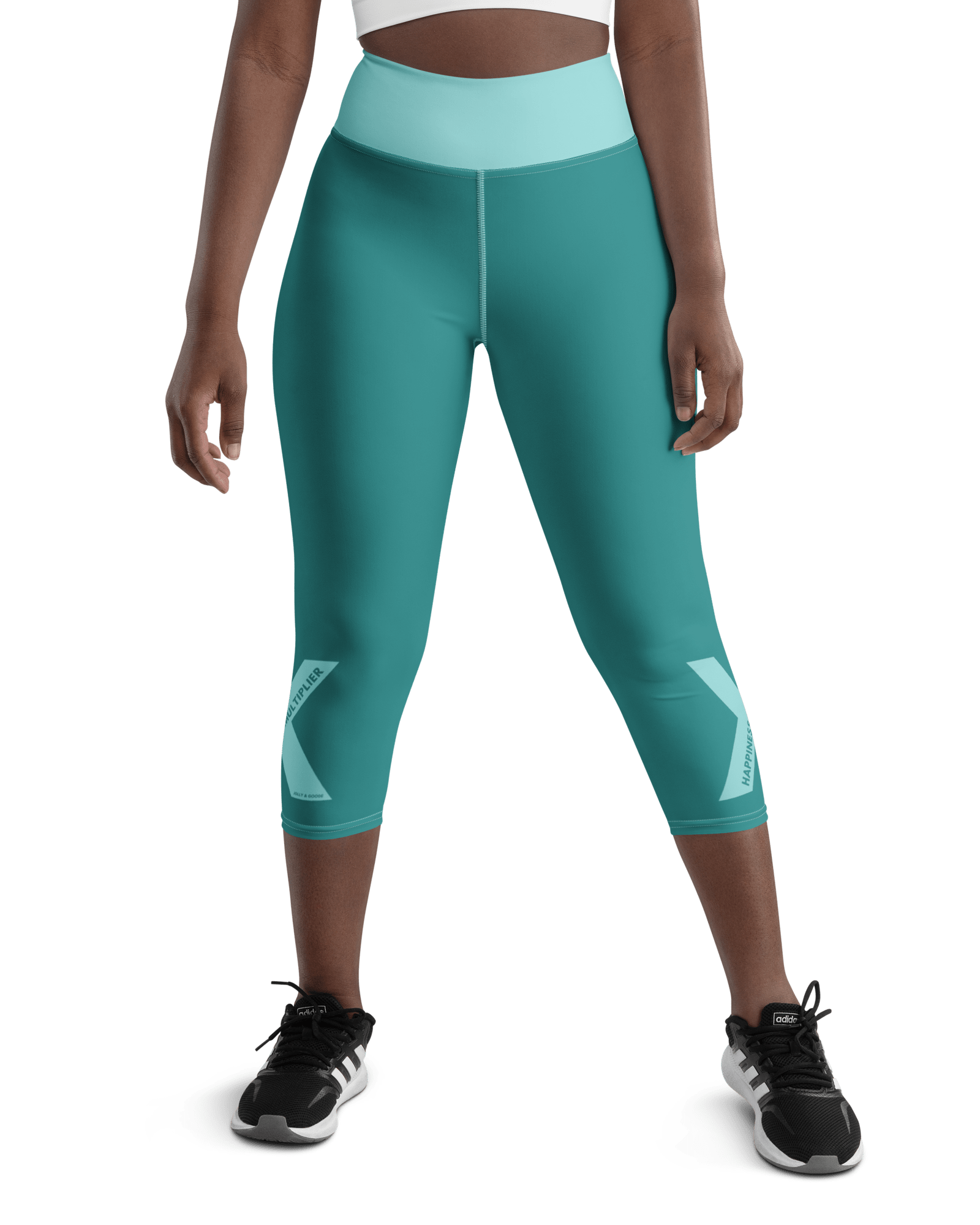 Happiness Multiplier Yoga Capri Leggings in Cool.