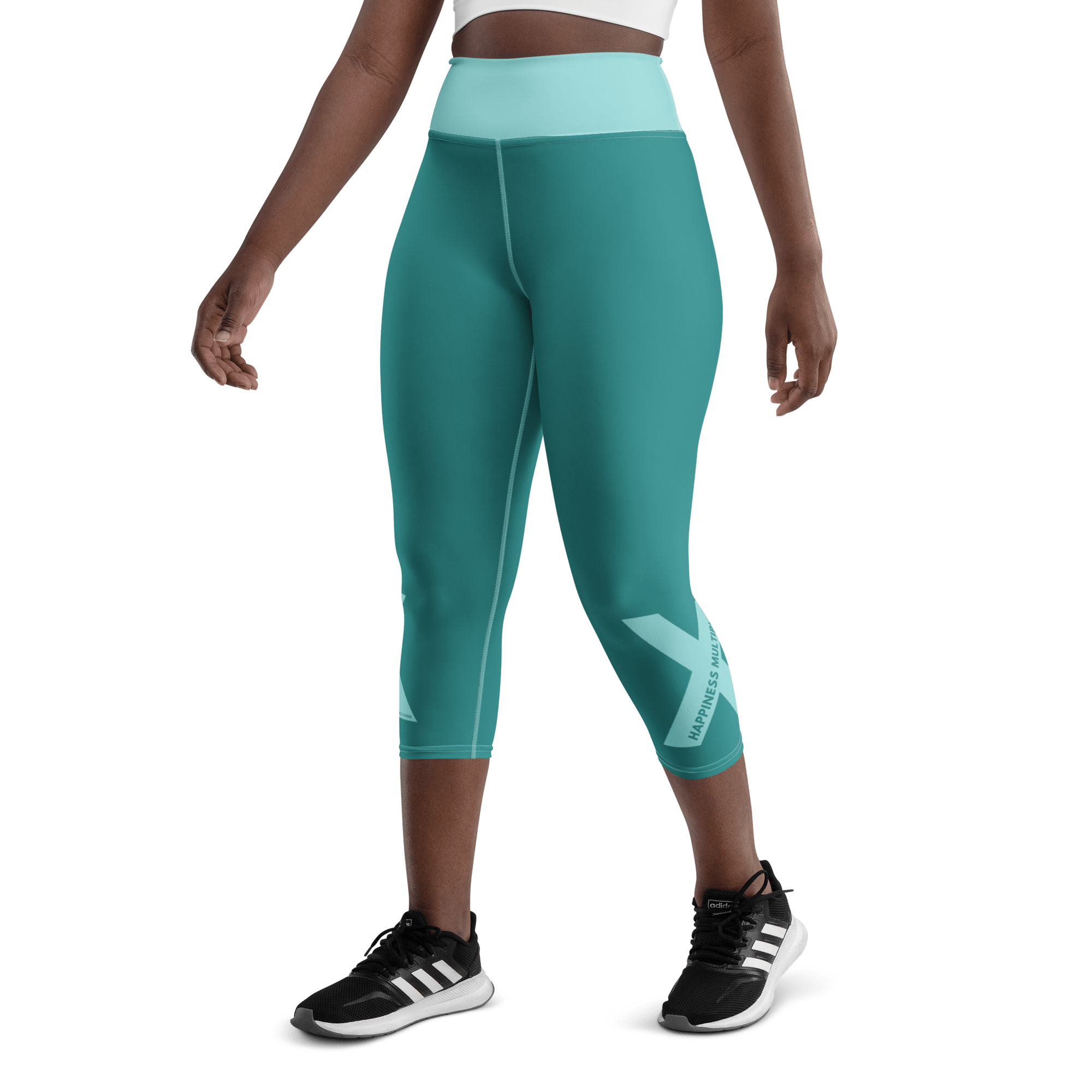 Happiness Multiplier Yoga Capri Leggings in Cool.