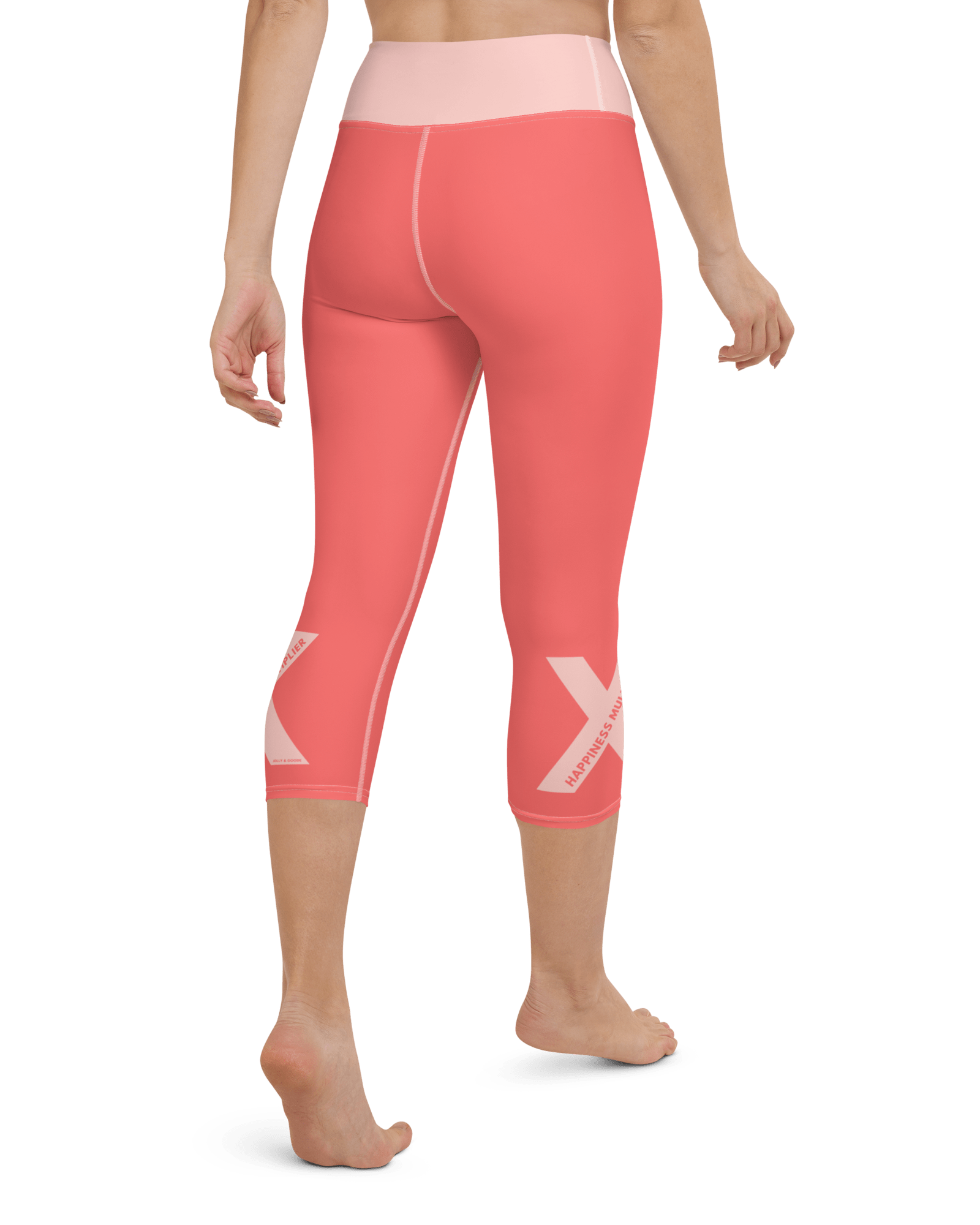 Happiness Multiplier Yoga Capri Leggings.