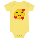 Heart Face Emoji Onesie Yellow / 3-6m Baby One-Pieces Jolly & Goode
