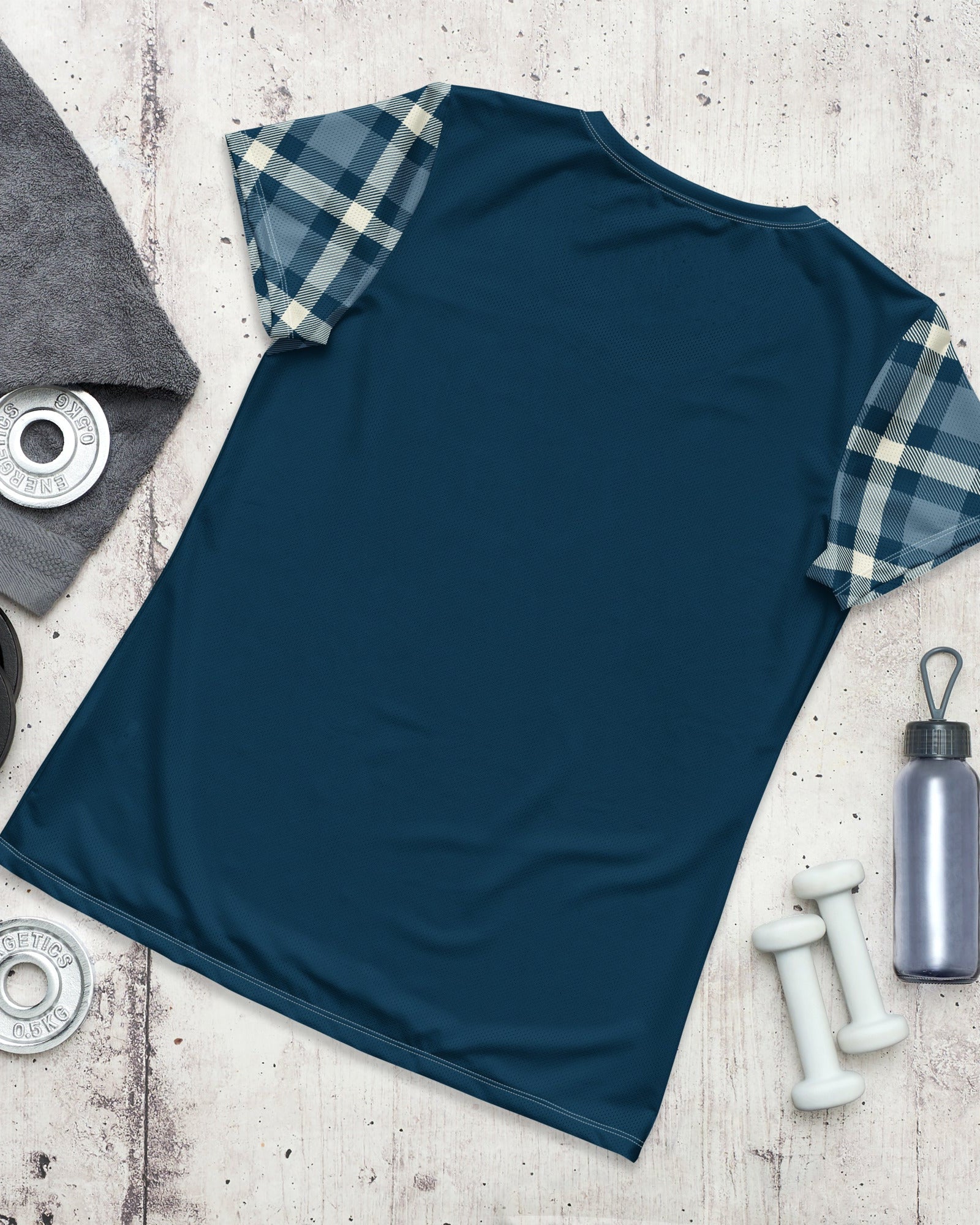 Jolly & Goode Activewear Cheeky Check Women's Workout Shirt Cheeky British Style