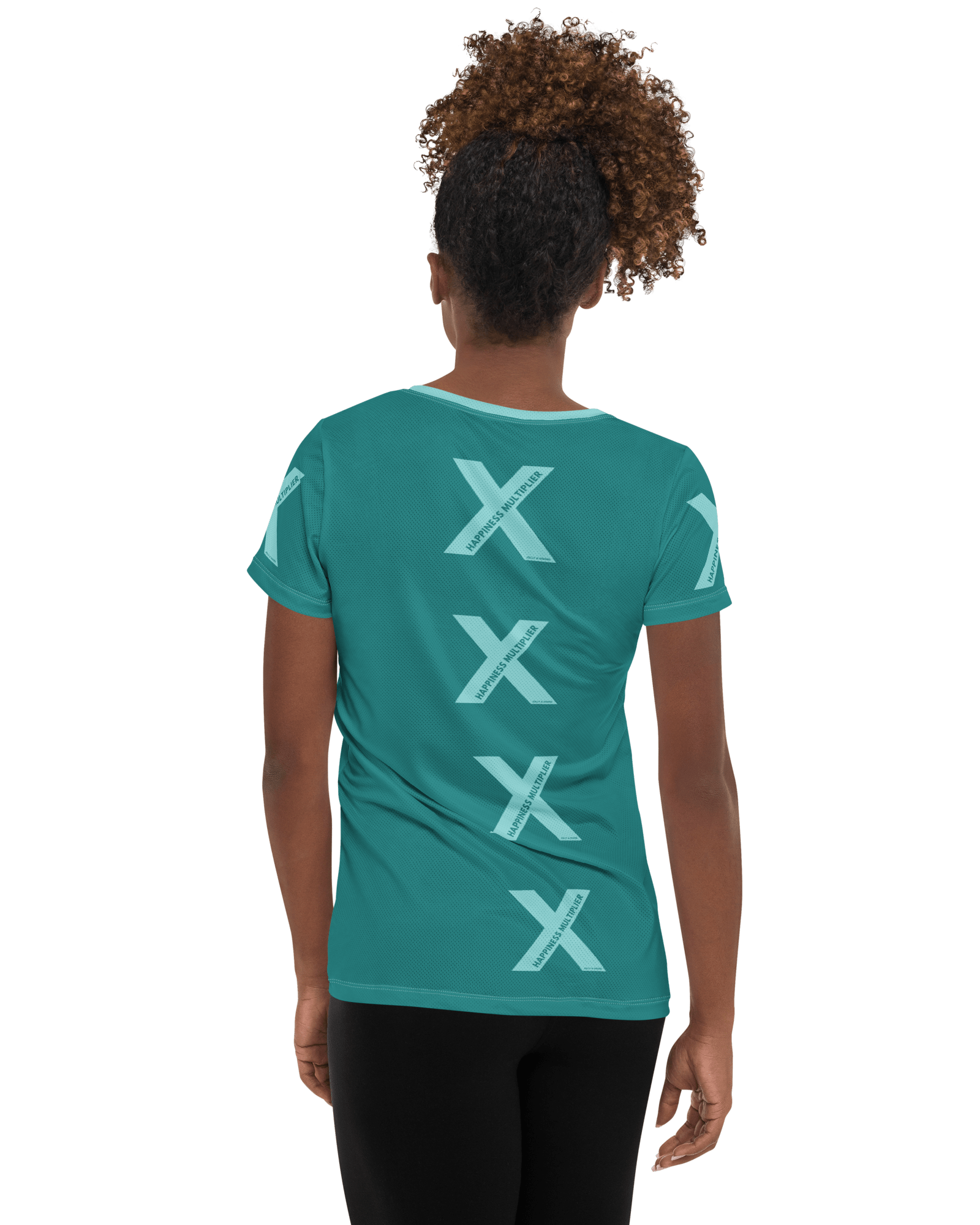 Jolly & Goode Activewear Happiness Multiplier Call to Arms Women's Athletic Shirt Cool Cheeky British Style