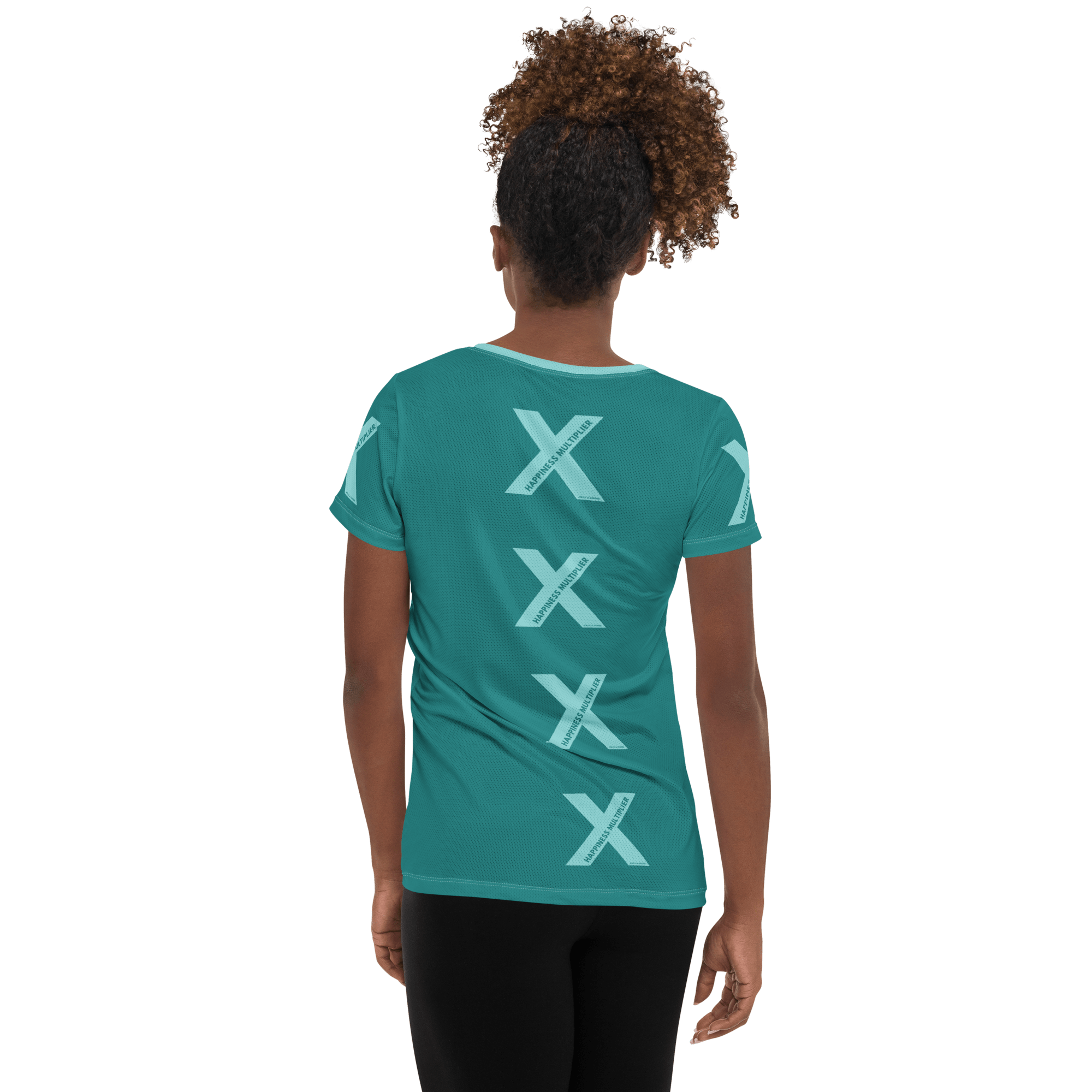 Jolly & Goode Activewear Happiness Multiplier Call to Arms Women's Athletic Shirt Cool Cheeky British Style