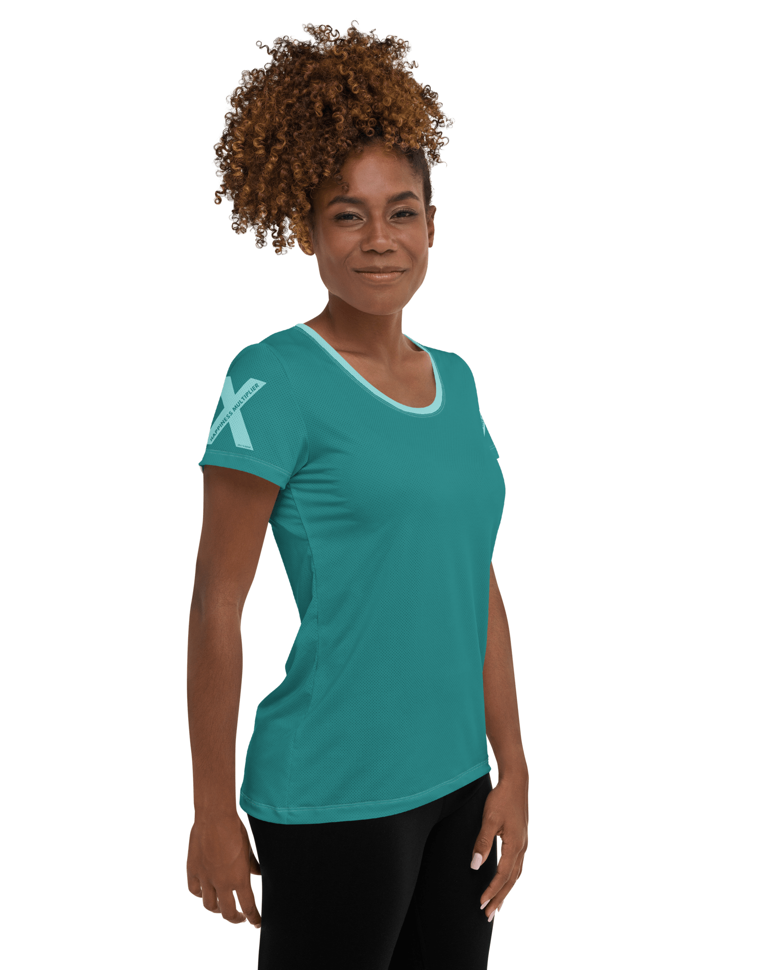 Jolly & Goode Activewear Happiness Multiplier Call to Arms Women's Athletic Shirt Cool Cheeky British Style