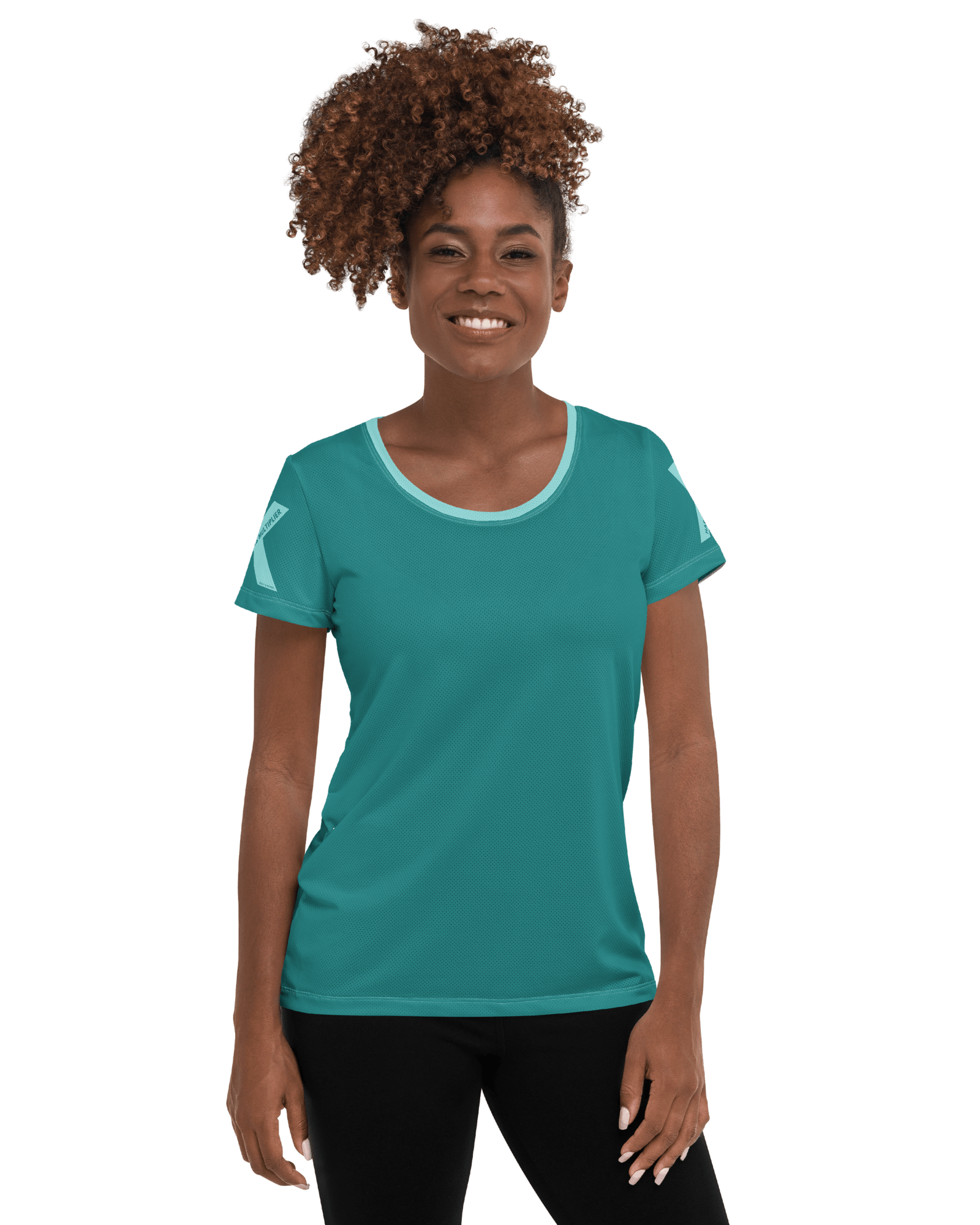 Jolly & Goode Activewear Happiness Multiplier Call to Arms Women's Athletic Shirt Cool Cheeky British Style