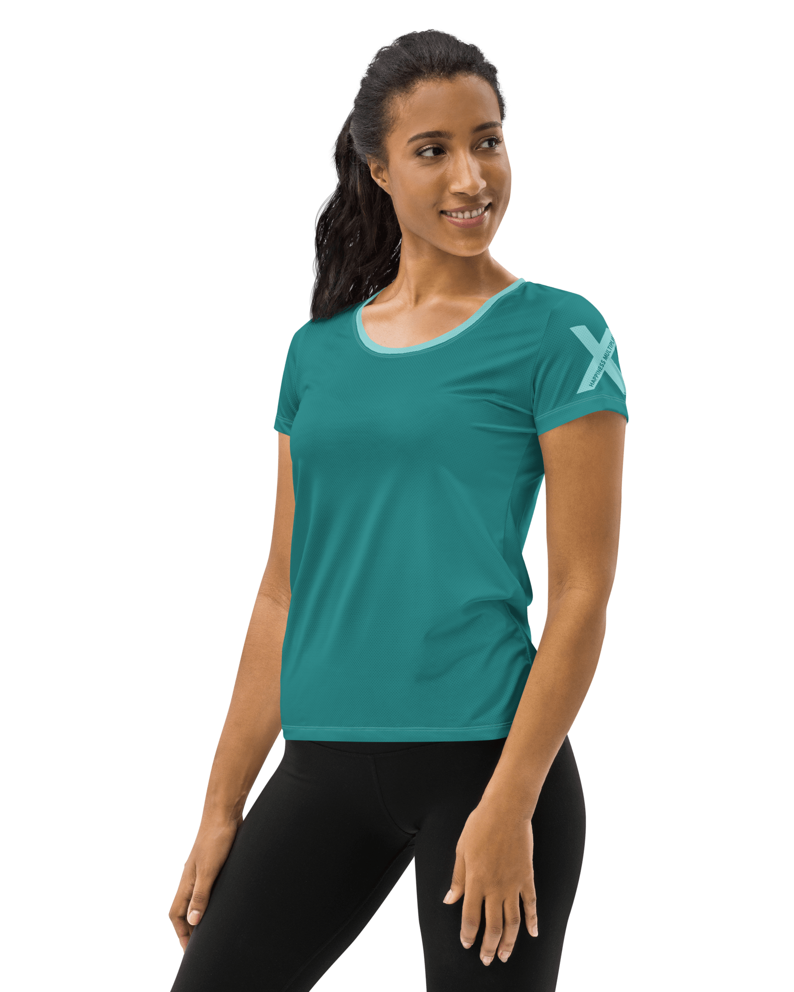 Jolly & Goode Activewear Happiness Multiplier Call to Arms Women's Athletic Shirt Cool Cheeky British Style