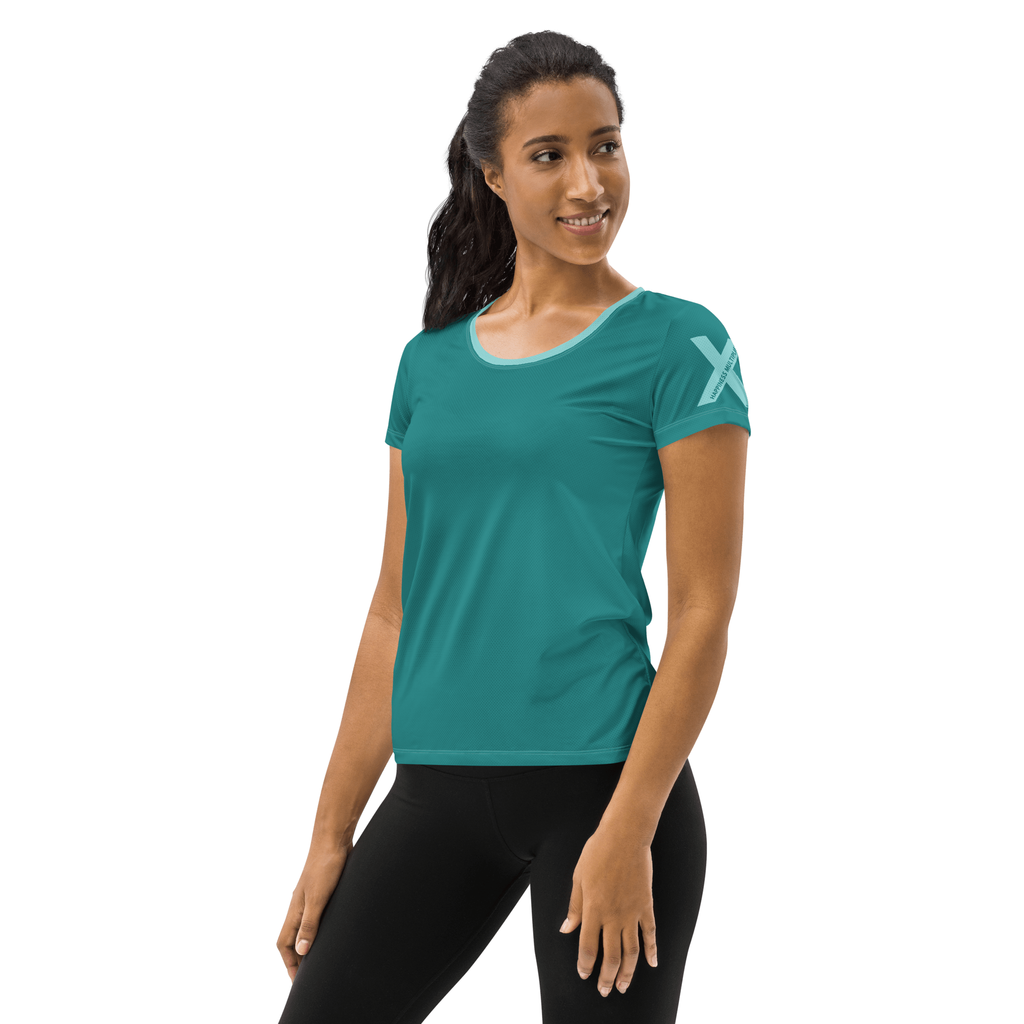 Jolly & Goode Activewear Happiness Multiplier Call to Arms Women's Athletic Shirt Cool Cheeky British Style