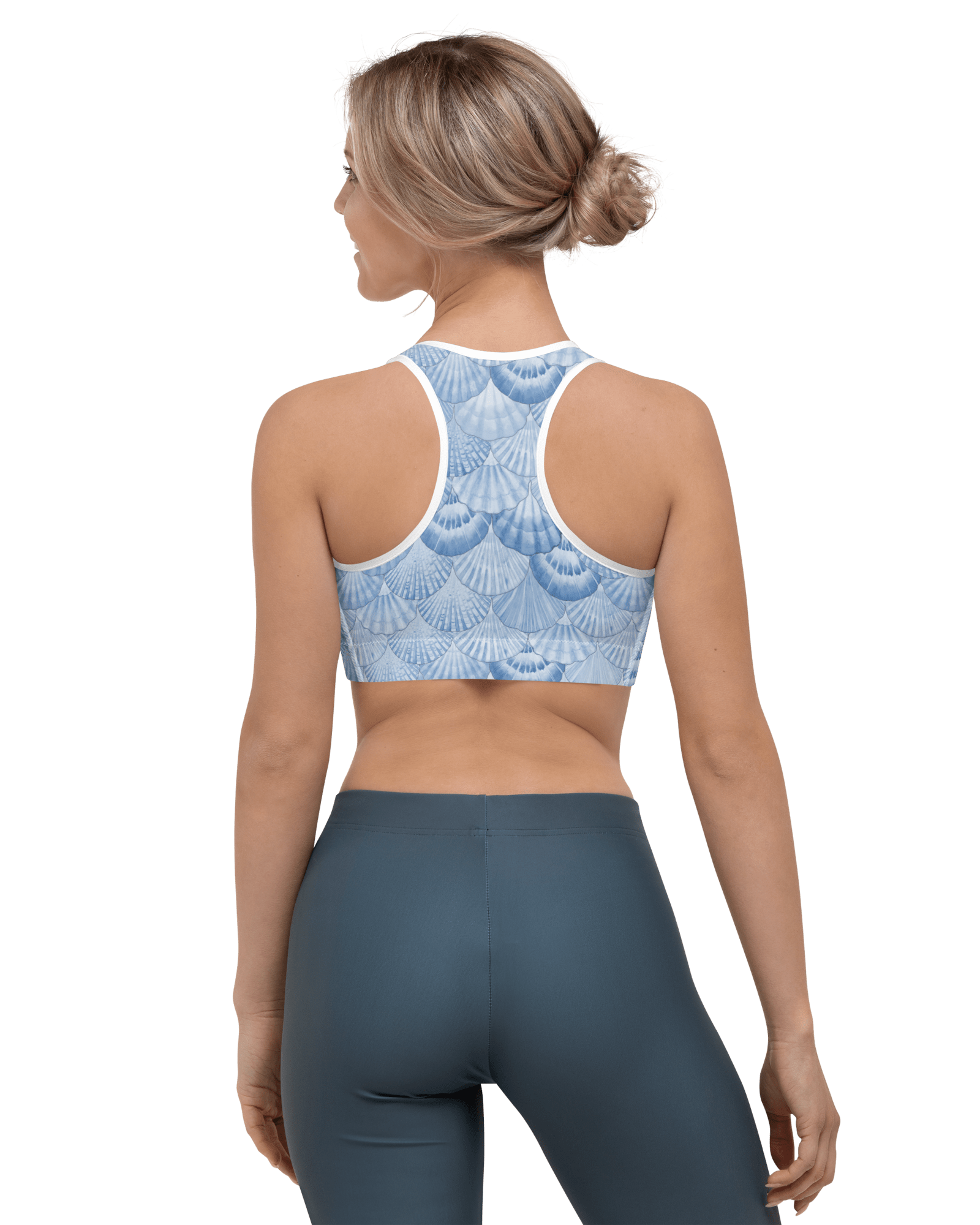 Jolly & Goode Activewear Mermaid Wight Sports Bra Cheeky British Style