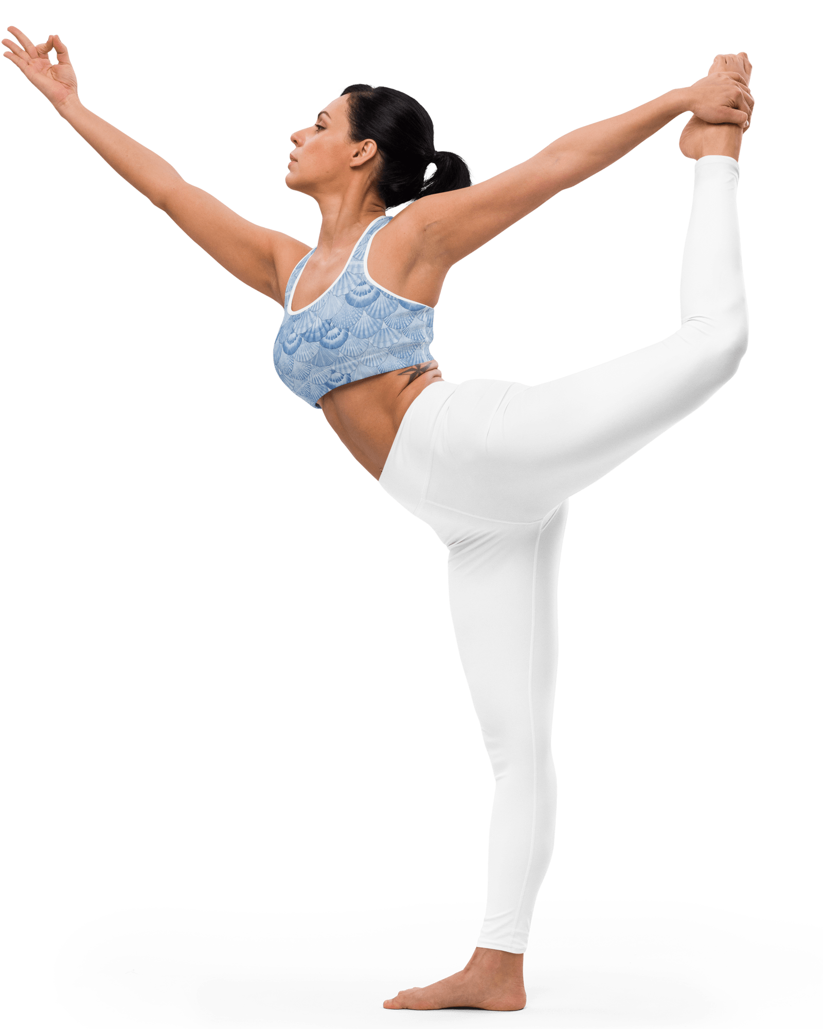 Jolly & Goode Activewear Mermaid Wight Sports Bra Cheeky British Style