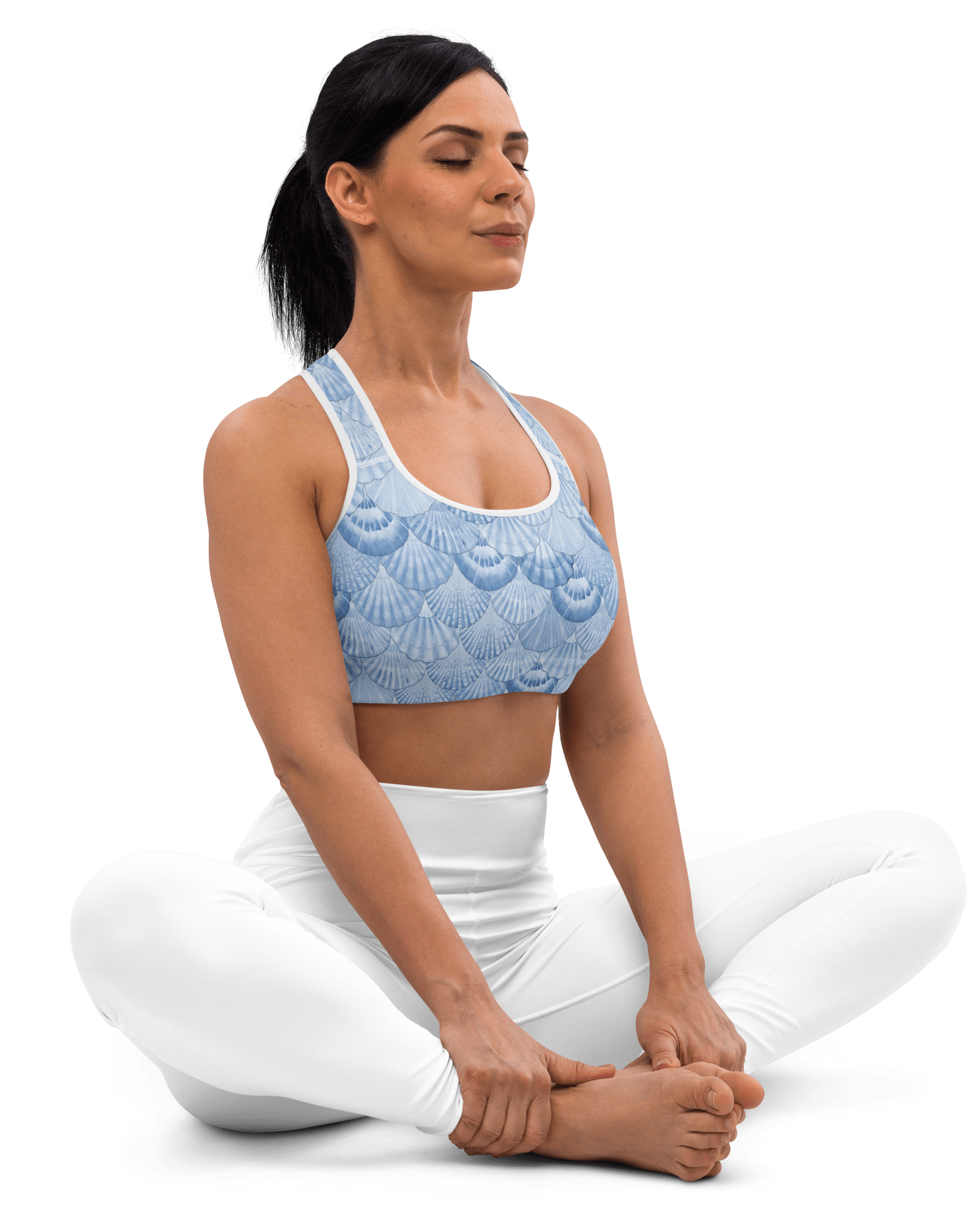 Jolly & Goode Activewear Mermaid Wight Sports Bra Cheeky British Style