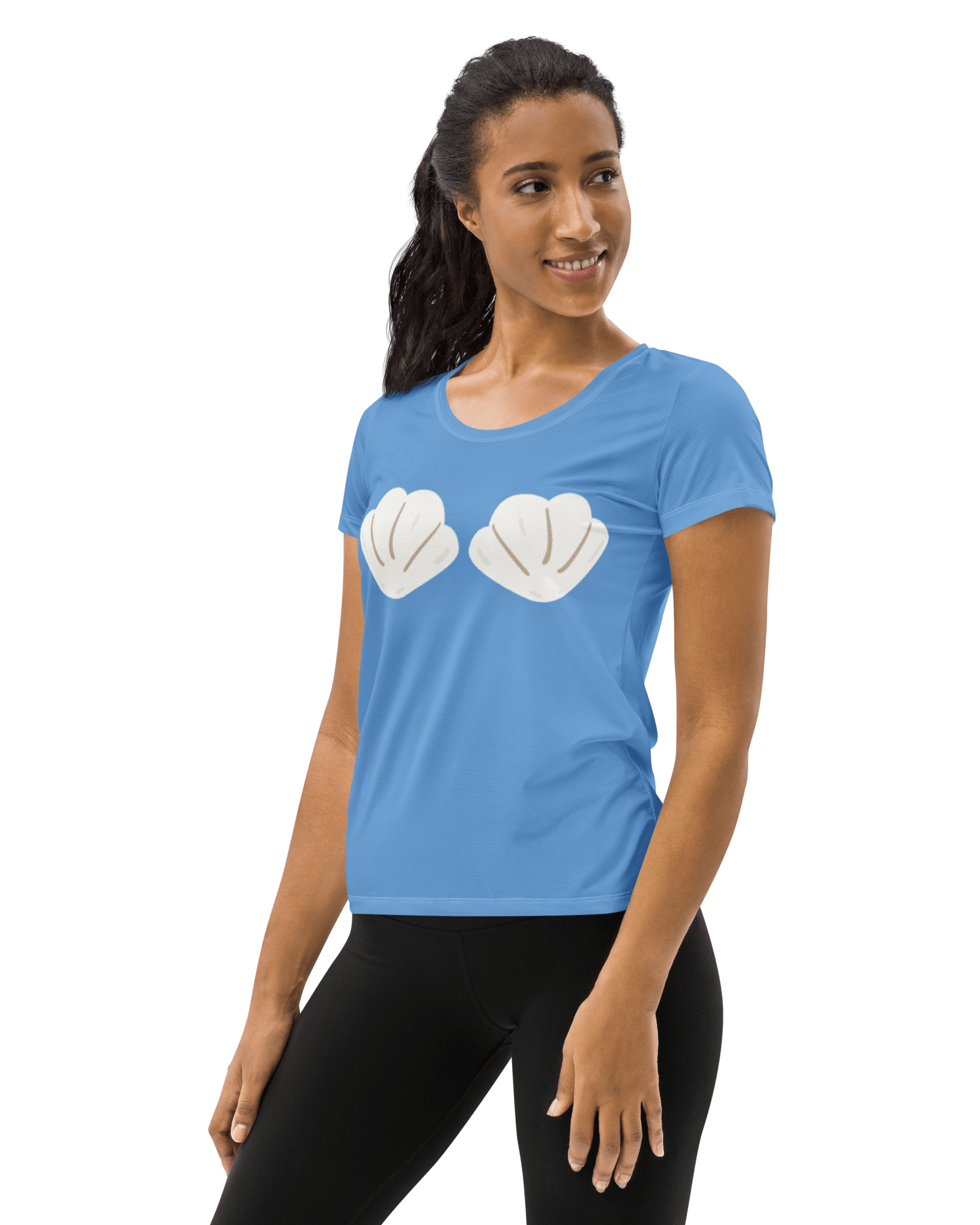 Jolly & Goode Activewear Mermaid Women's Workout Shirt Cheeky British Style