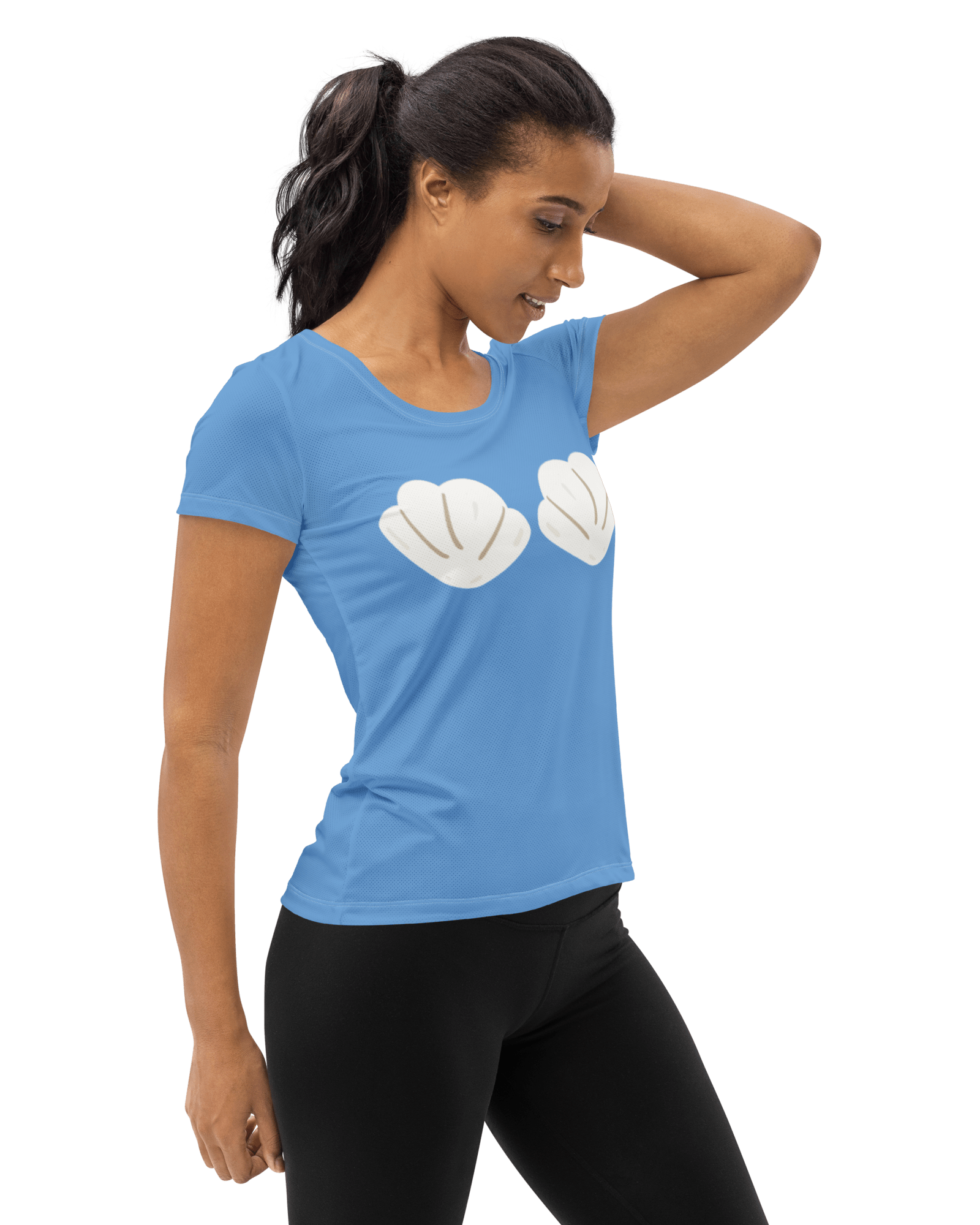 Jolly & Goode Activewear Mermaid Women's Workout Shirt Cheeky British Style