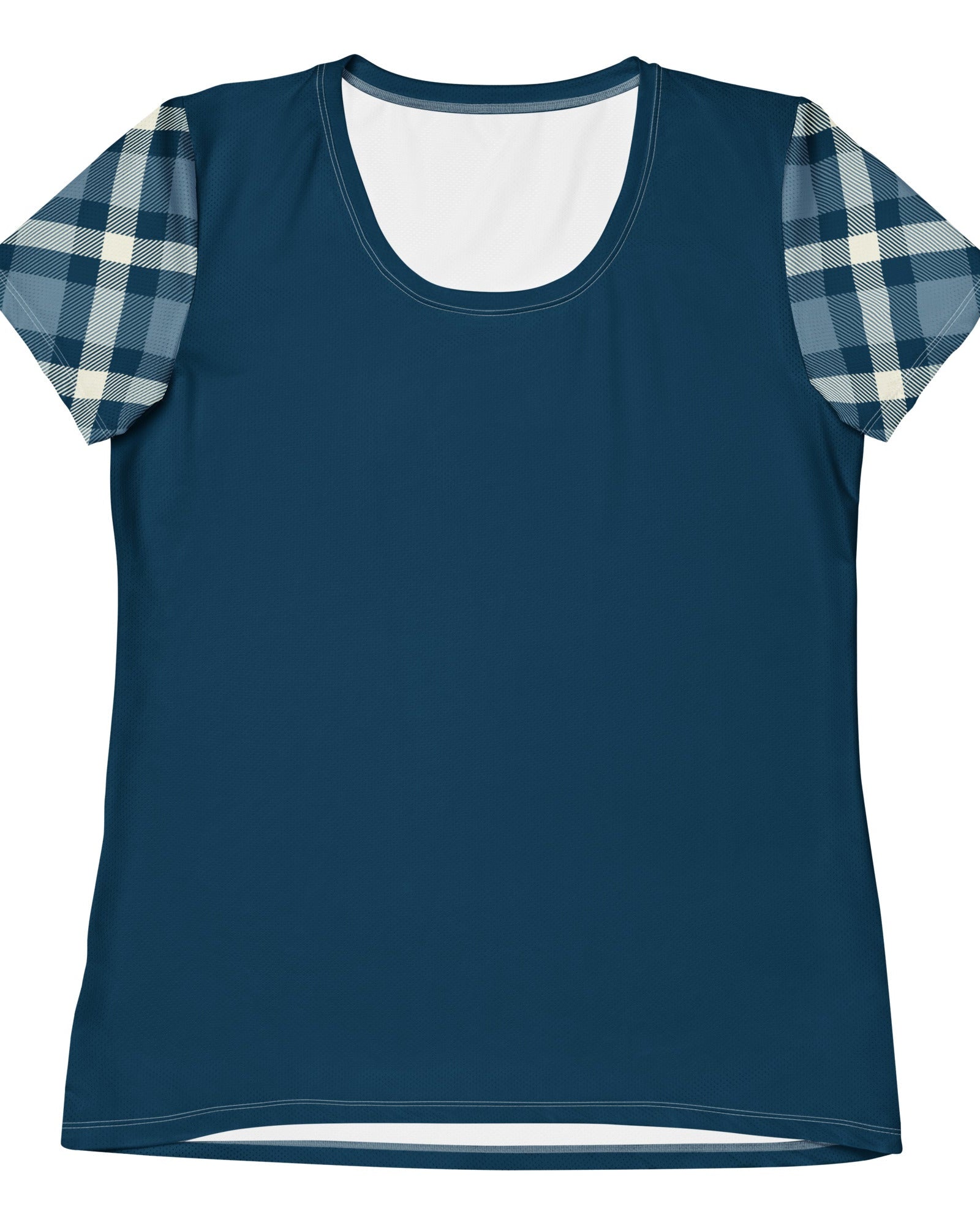 Jolly & Goode Activewear XS Cheeky Check Women's Workout Shirt Cheeky British Style
