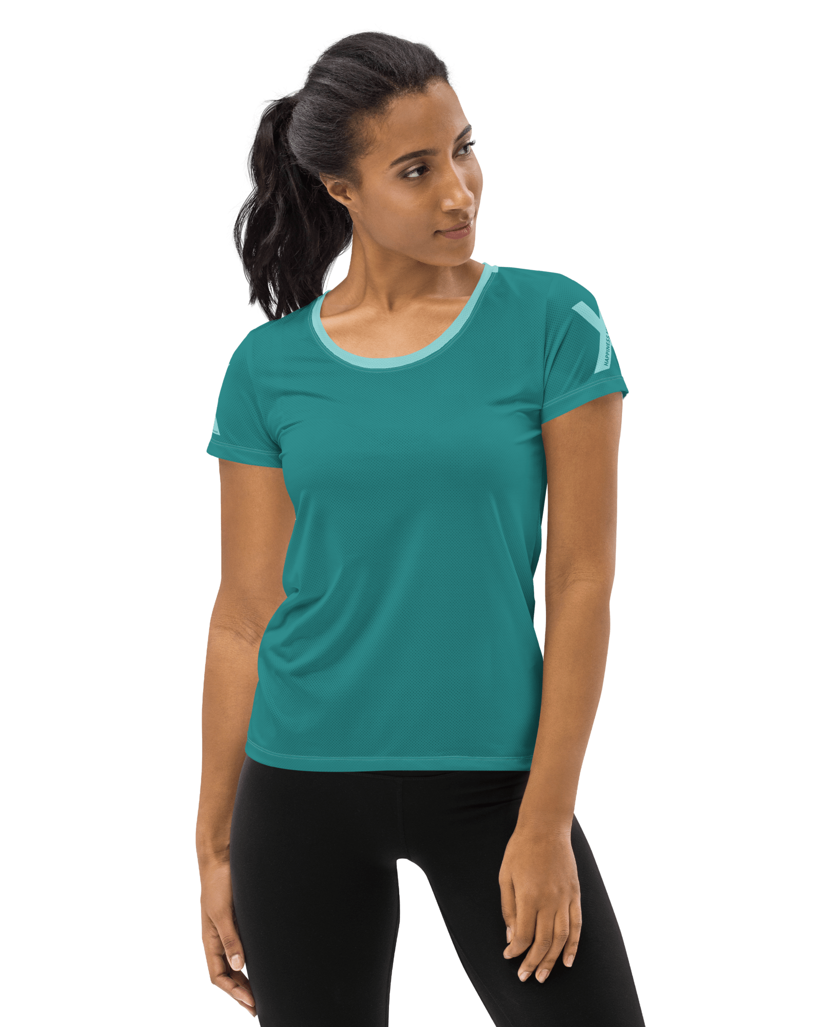 Jolly & Goode Activewear XS Happiness Multiplier Call to Arms Women's Athletic Shirt Cool Cheeky British Style