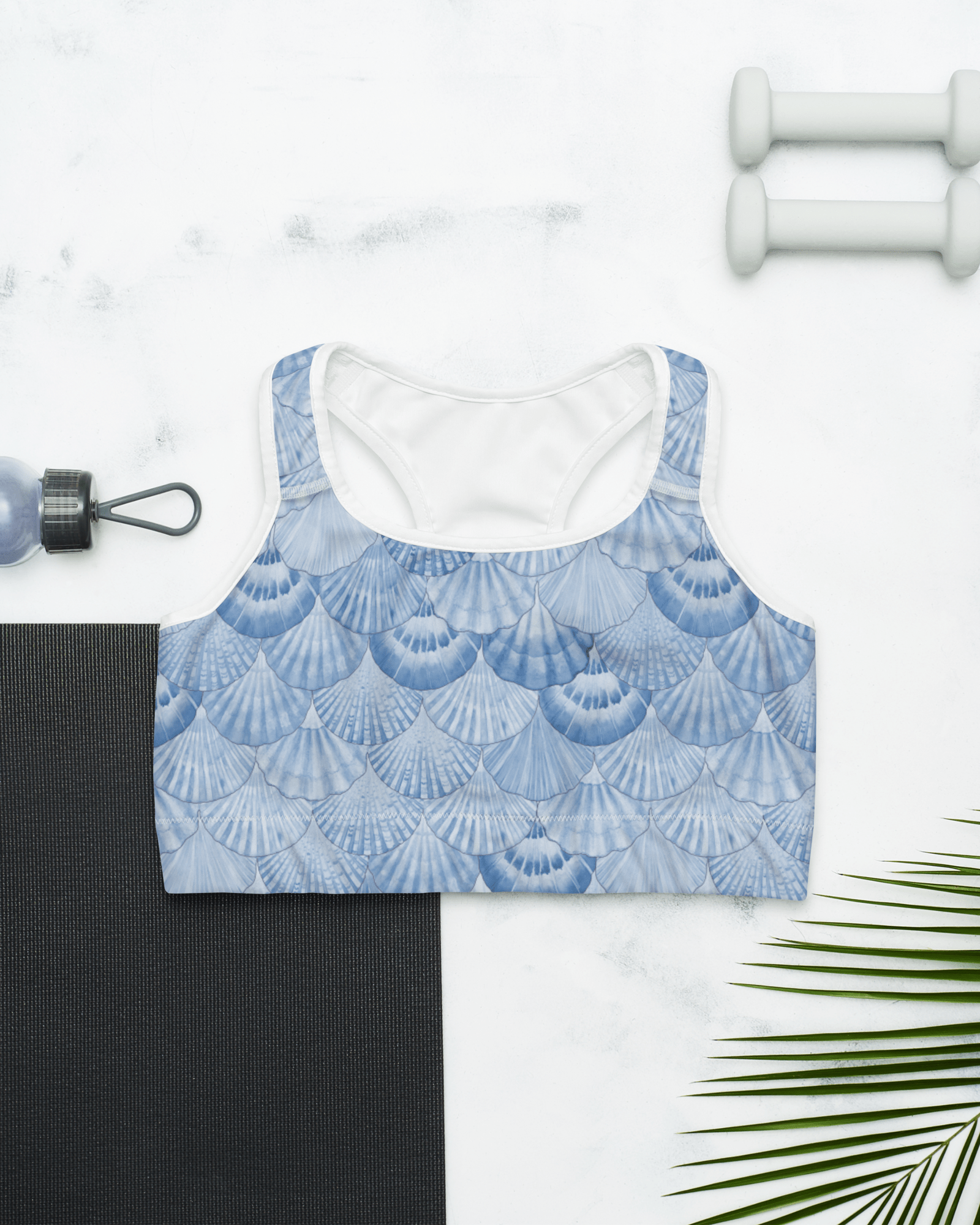 Jolly & Goode Activewear XS Mermaid Wight Sports Bra Cheeky British Style