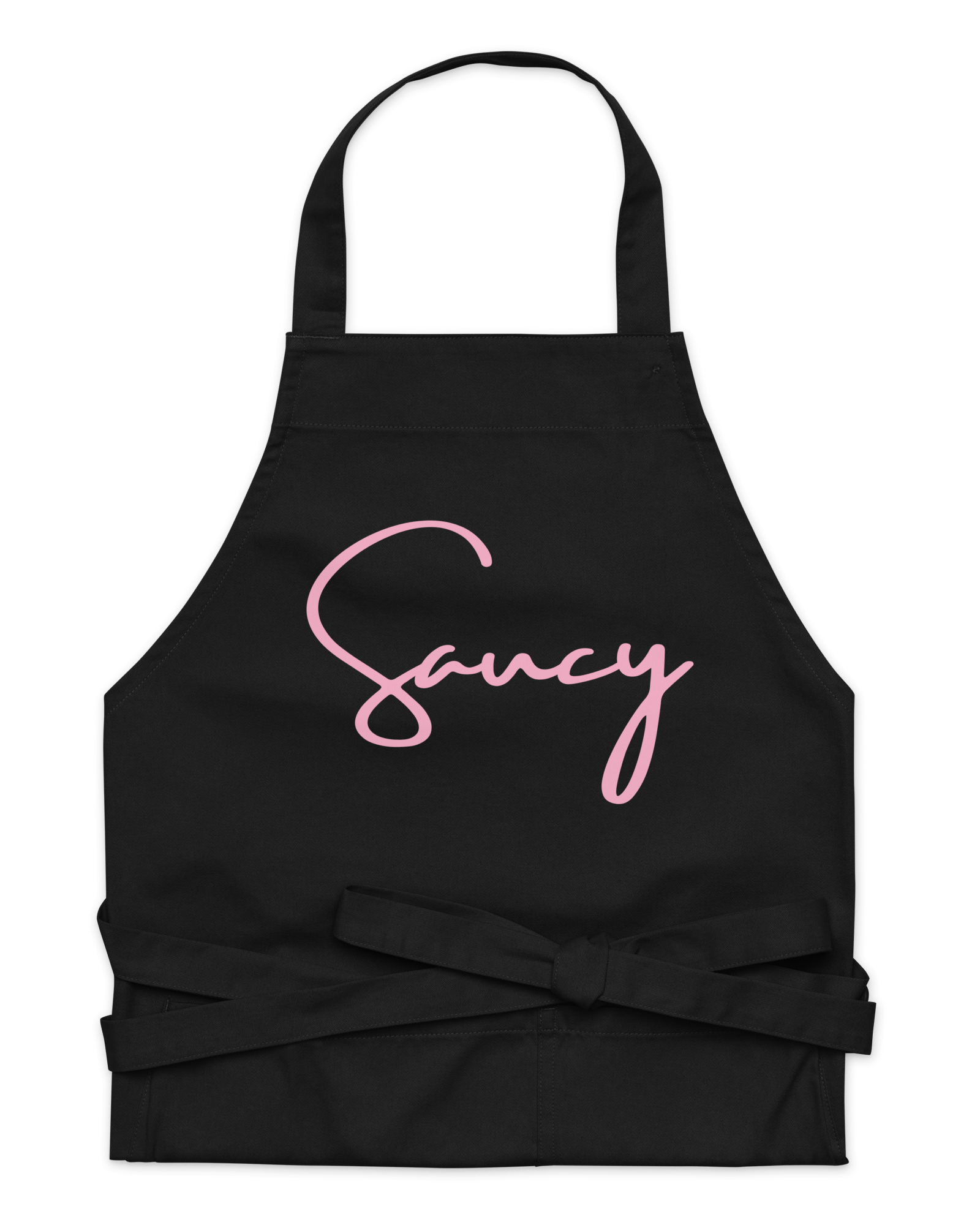 Jolly & Goode Aprons Black Saucy Apron | Organic Cotton Cheeky British Style