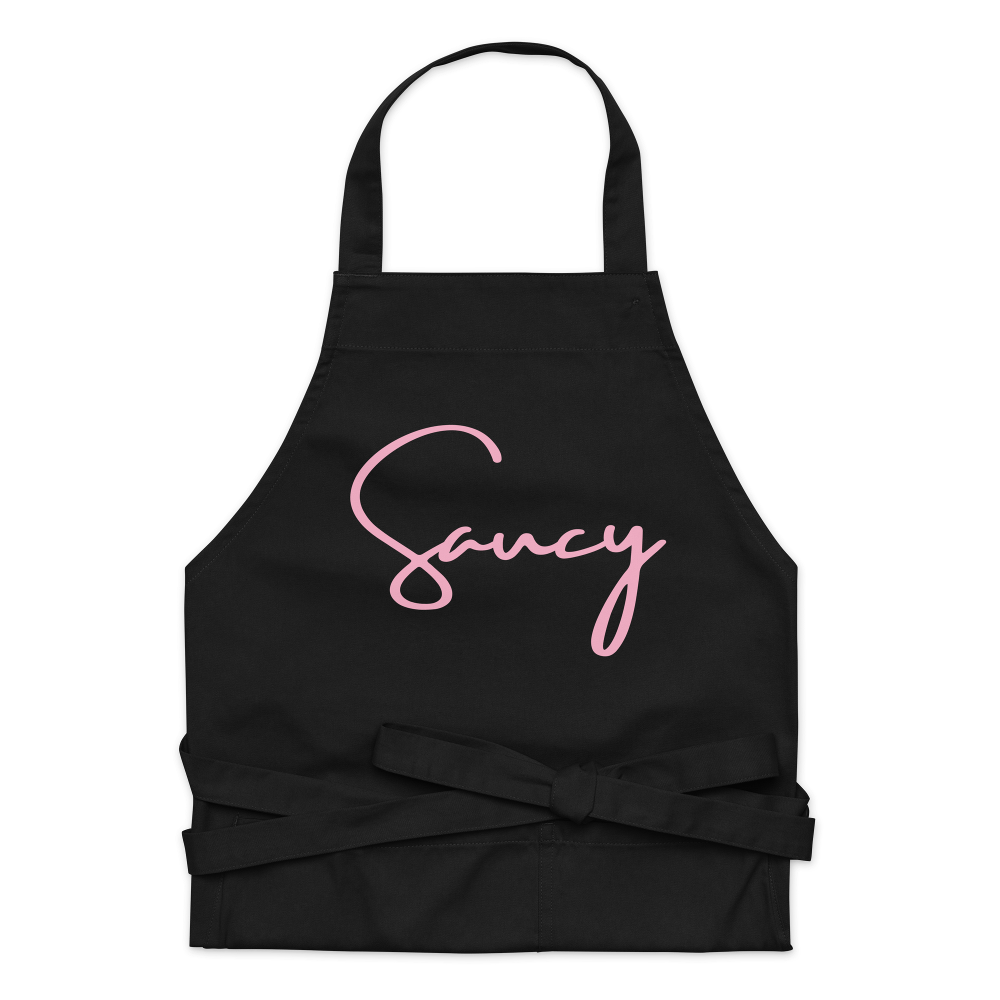 Jolly & Goode Aprons Black Saucy Apron | Organic Cotton Cheeky British Style