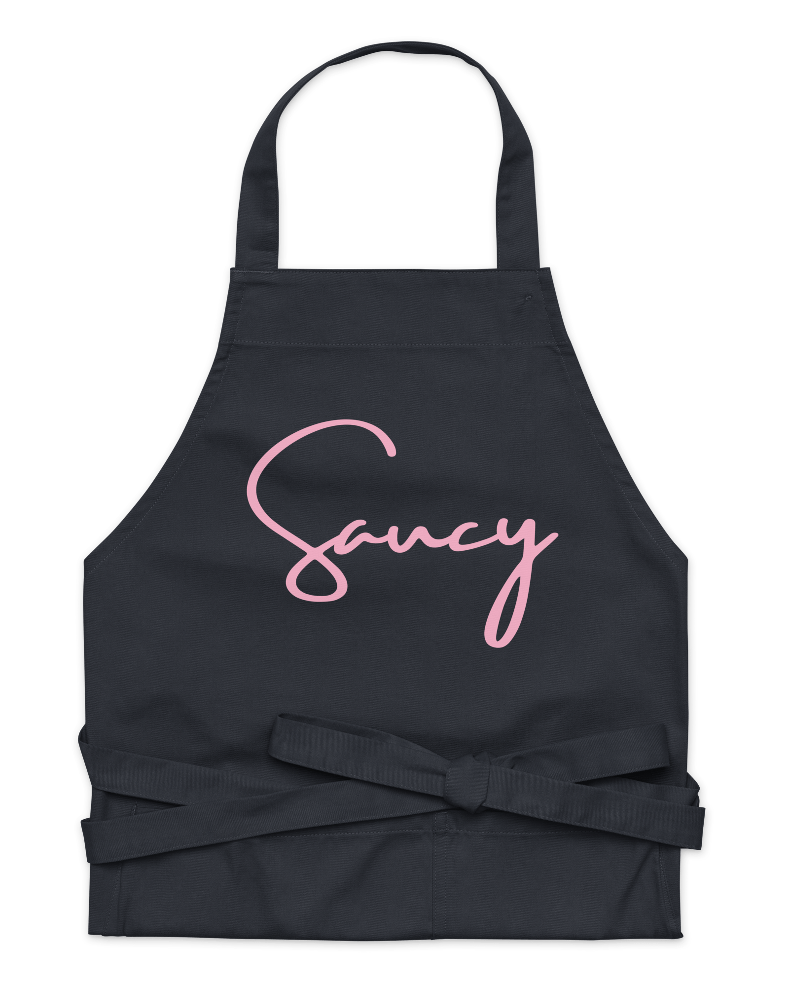 Jolly & Goode Aprons Navy Saucy Apron | Organic Cotton Cheeky British Style