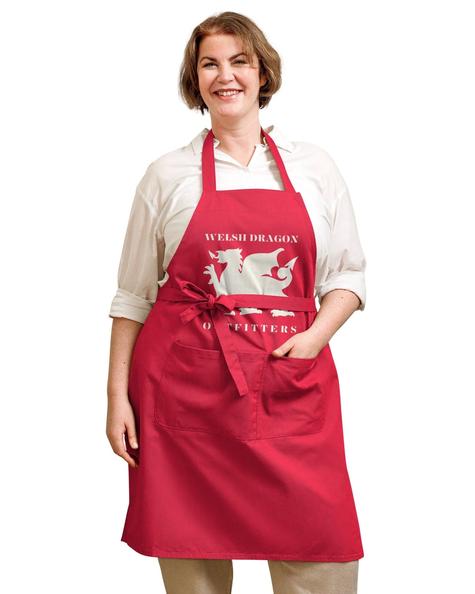 Jolly & Goode Aprons Welsh Dragon Outfitters Apron | Organic Cotton Cheeky British Style