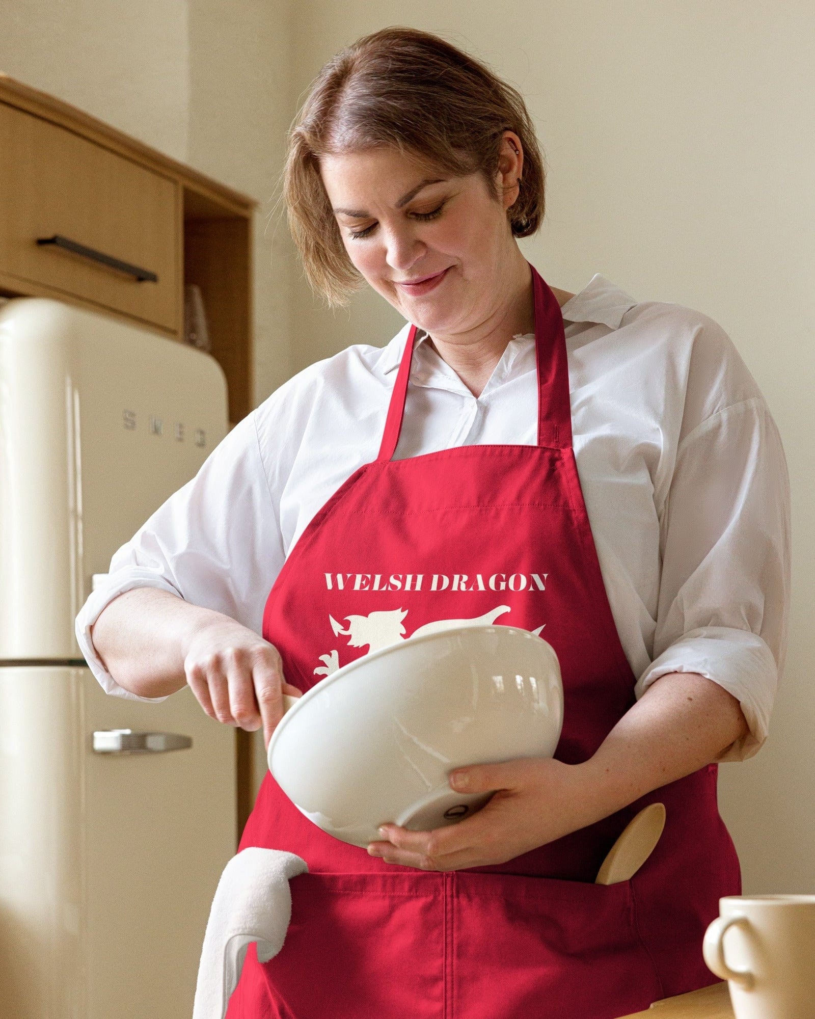 Jolly & Goode Aprons Welsh Dragon Outfitters Apron | Organic Cotton Cheeky British Style