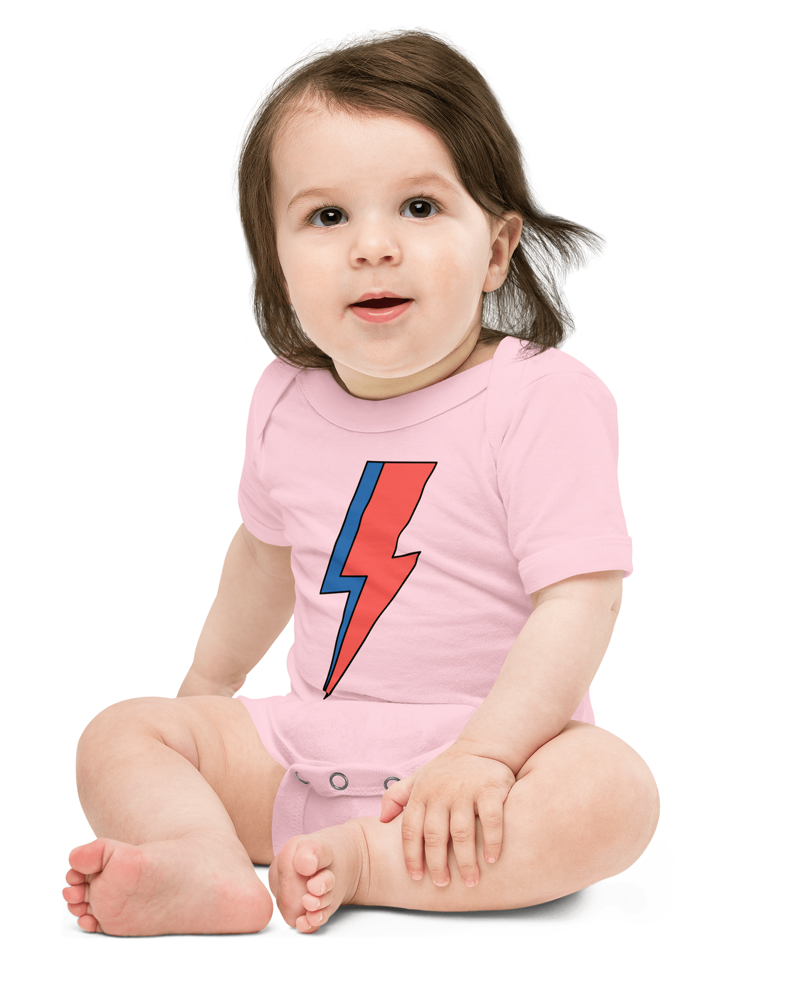 Jolly & Goode Baby One-Pieces Lightning Bolt Baby Onesie Cheeky British Style