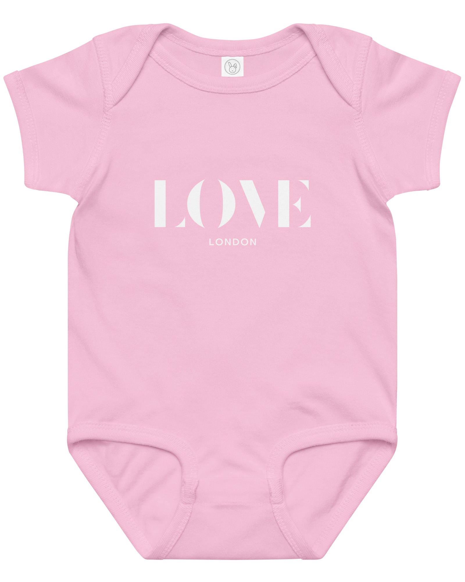 Jolly & Goode Baby One-Pieces Pink / 6M Love London Baby Jersey Bodysuit Cheeky British Style
