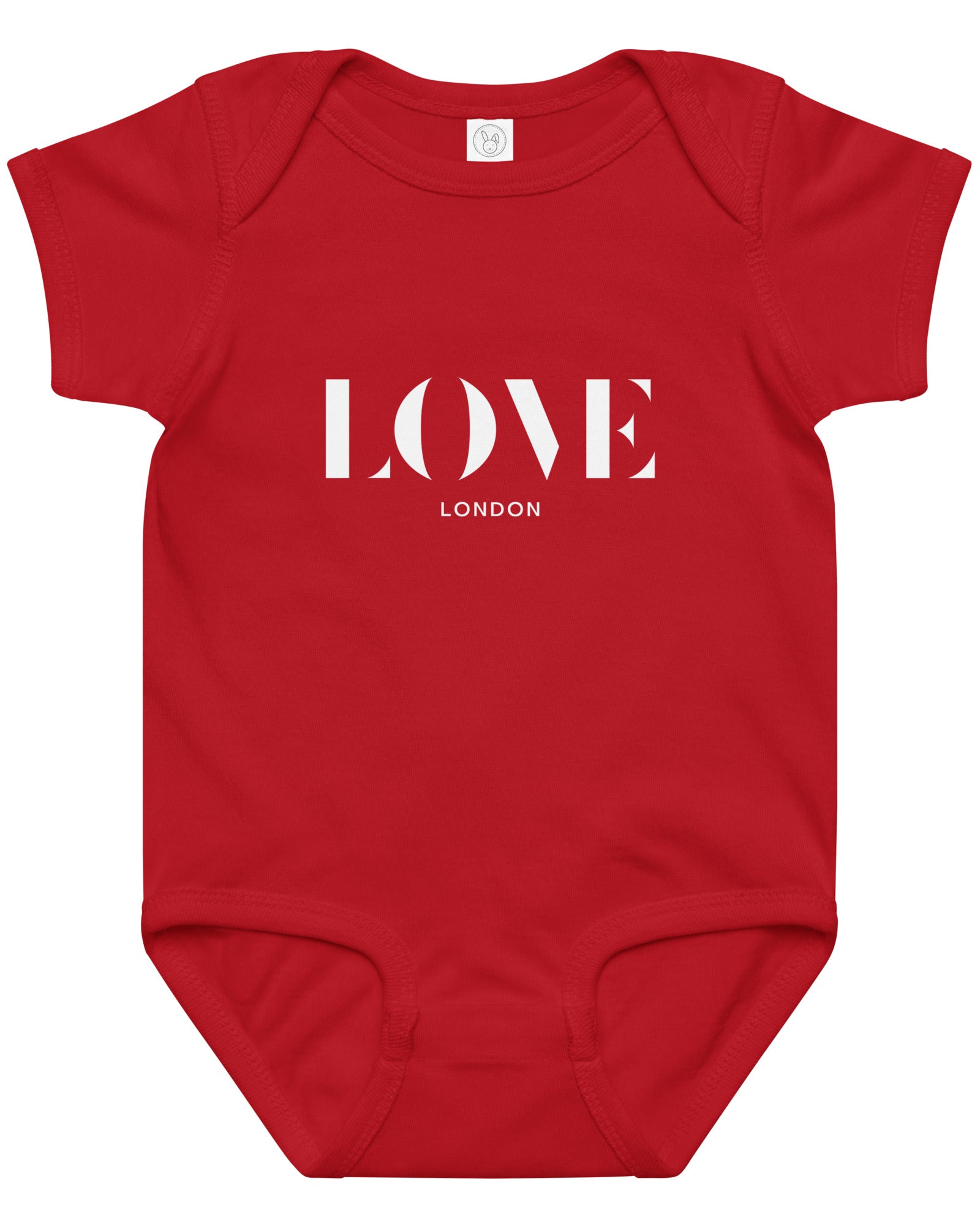Jolly & Goode Baby One-Pieces Red / 6M Love London Baby Jersey Bodysuit Cheeky British Style