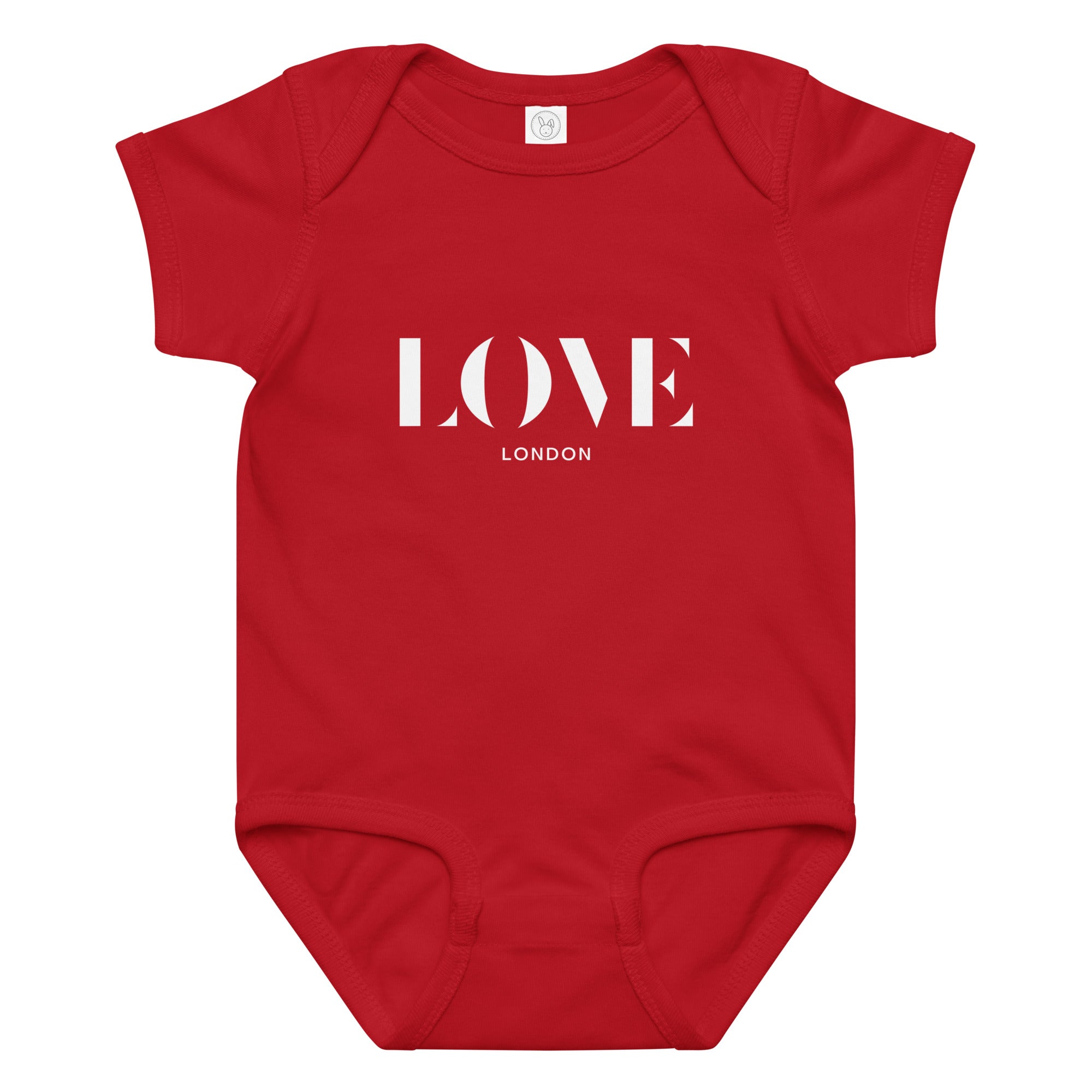 Jolly & Goode Baby One-Pieces Red / 6M Love London Baby Jersey Bodysuit Cheeky British Style