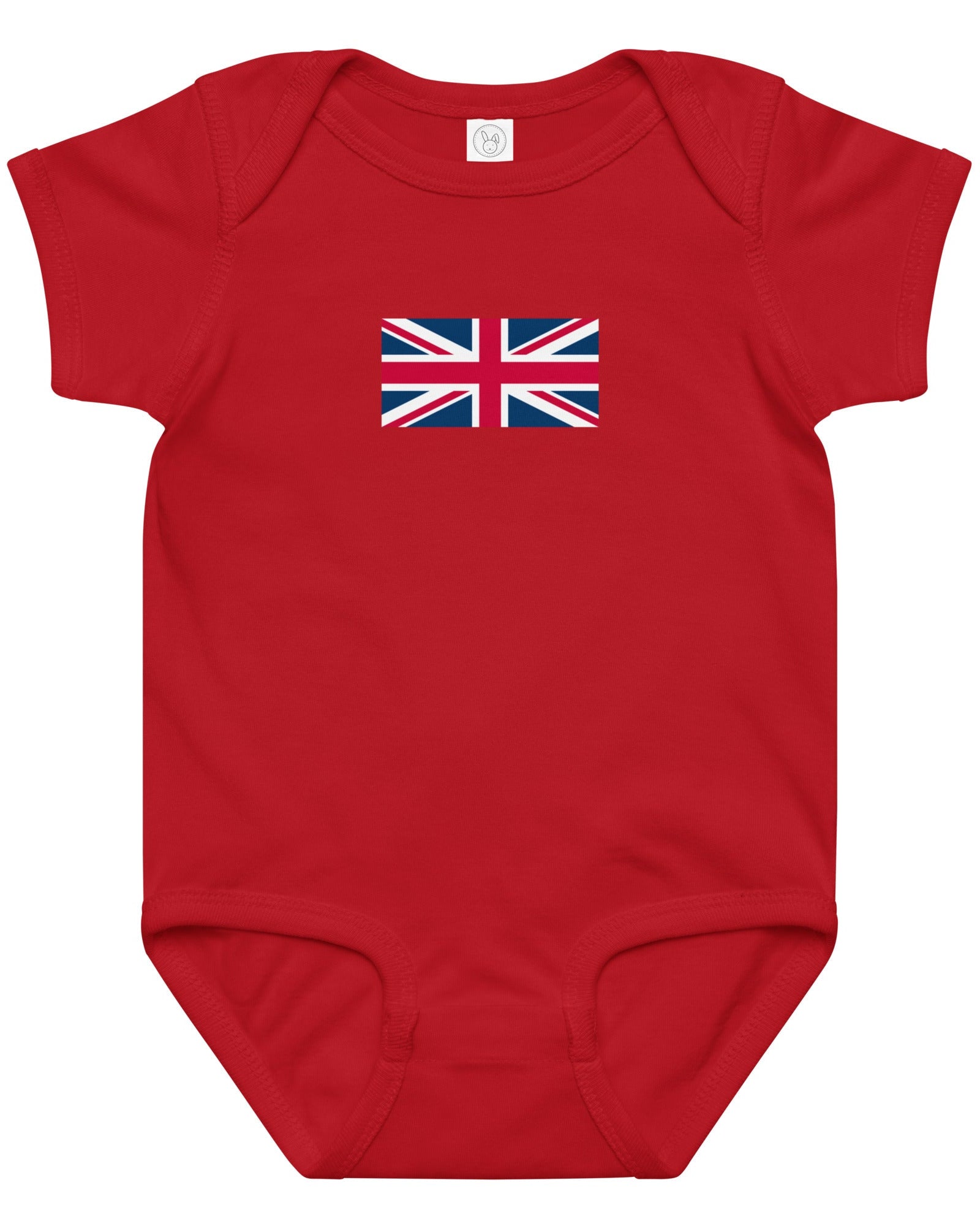 Jolly & Goode Baby One-Pieces Red / 6M Union Jack Baby Bodysuit Onesie | 100% combed cotton jersey Cheeky British Style