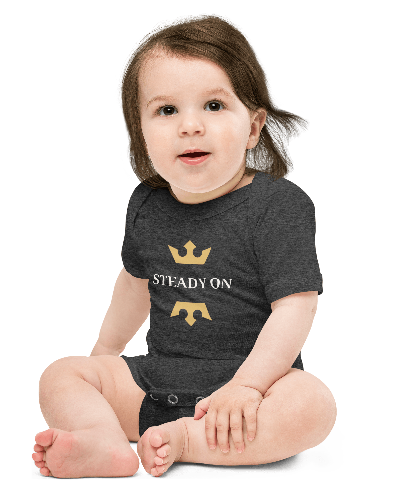 Jolly & Goode Baby One-Pieces Steady On Onesie Cheeky British Style