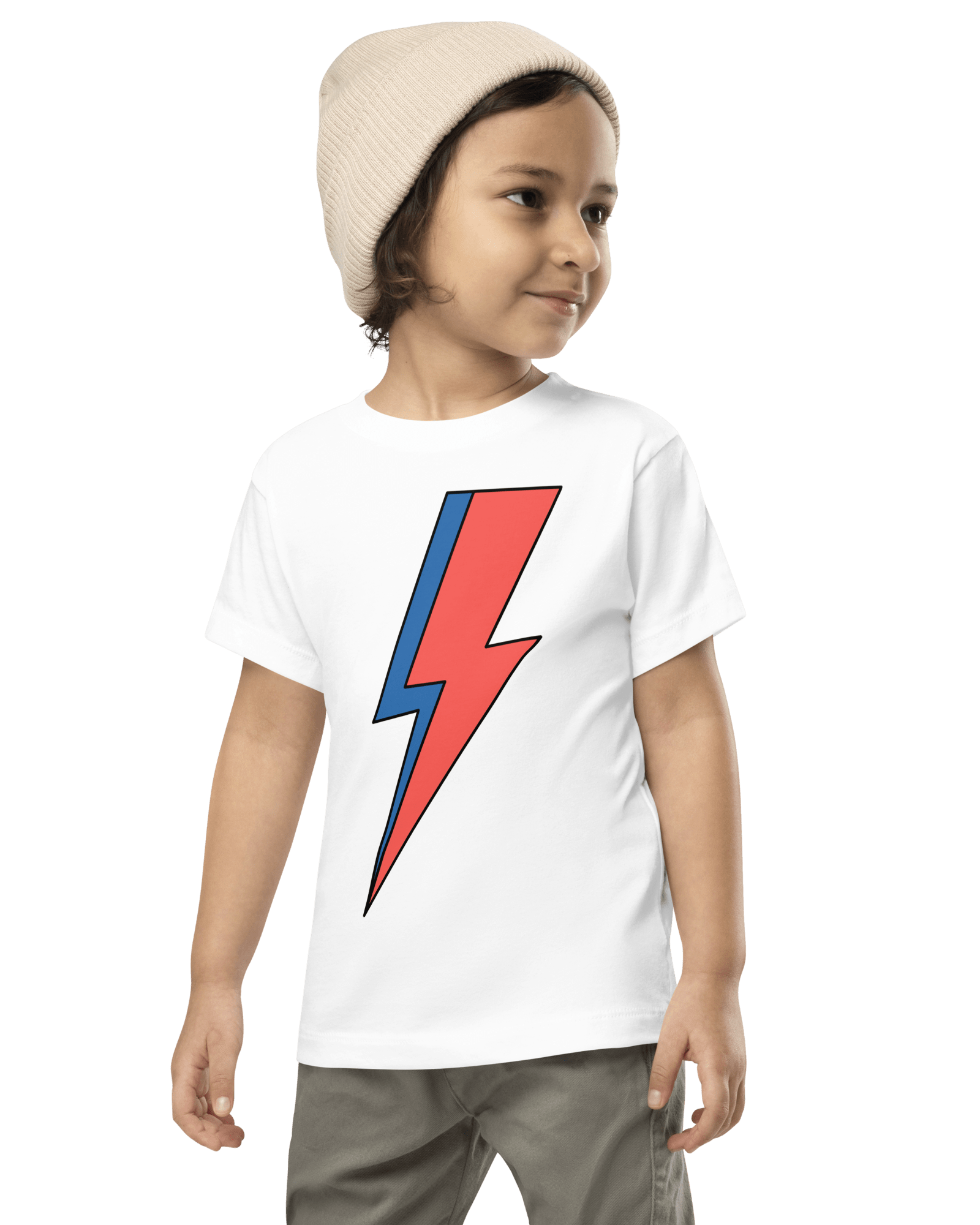 Jolly & Goode Baby & Toddler Tops White / 2T Lightning Bolt Toddler T-shirt Cheeky British Style