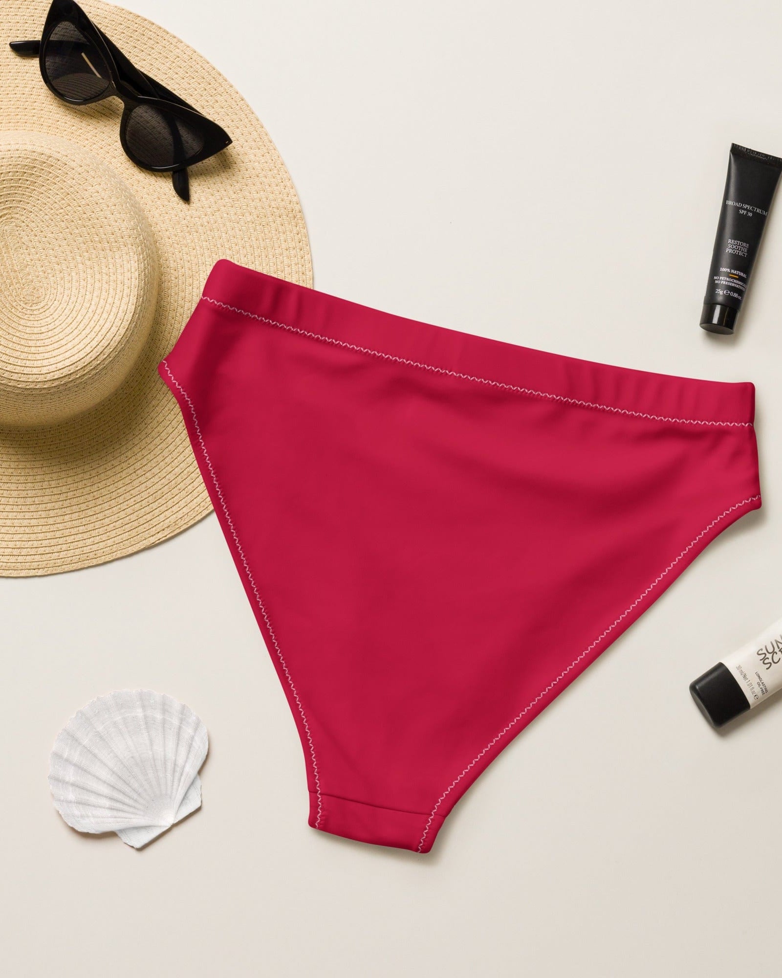 Jolly & Goode Bikini Bottoms Red Cheeky Bikini Bottom for Union Jack Bikini Top Cheeky British Style