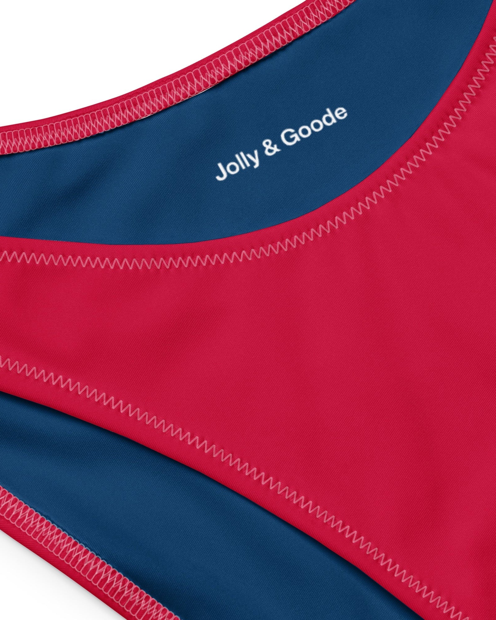 Jolly & Goode Bikini Bottoms Union Jack V-cut Bikini Bottom in Red Cheeky British Style