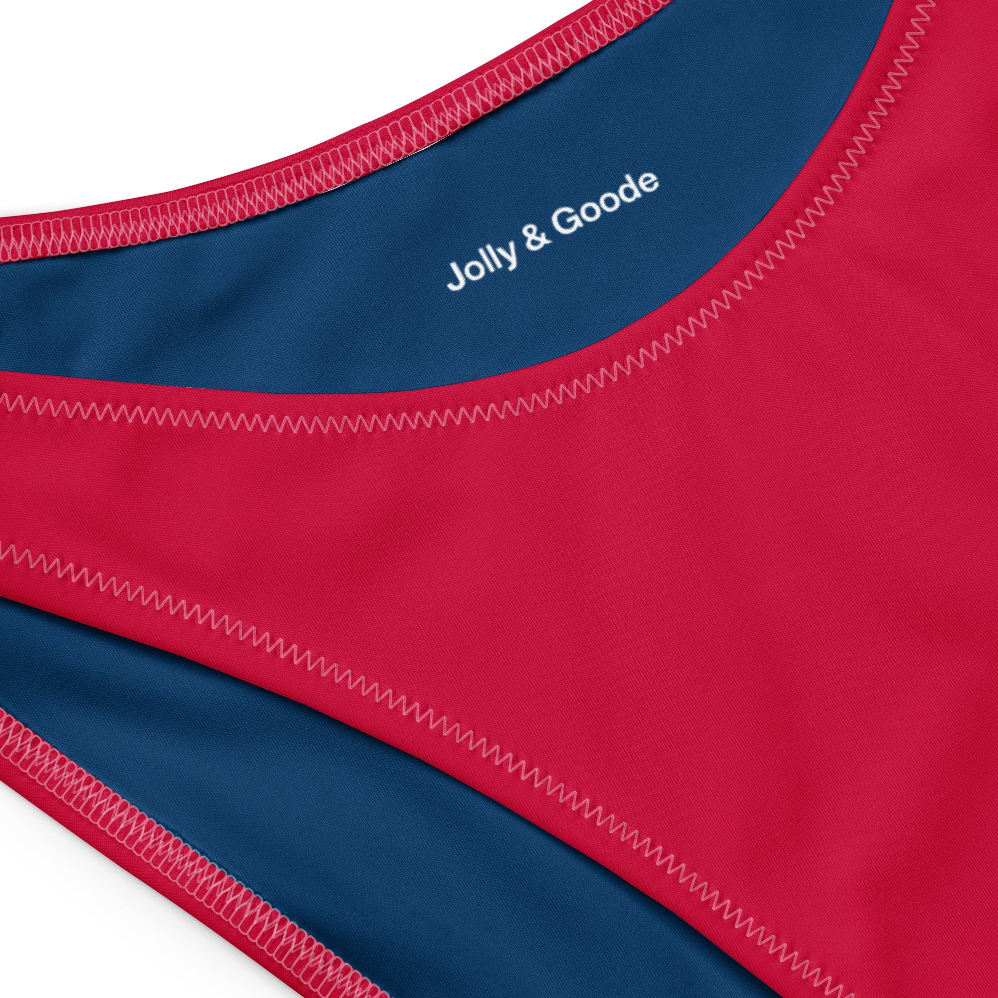 Jolly & Goode Bikini Bottoms Union Jack V-cut Bikini Bottom in Red Cheeky British Style