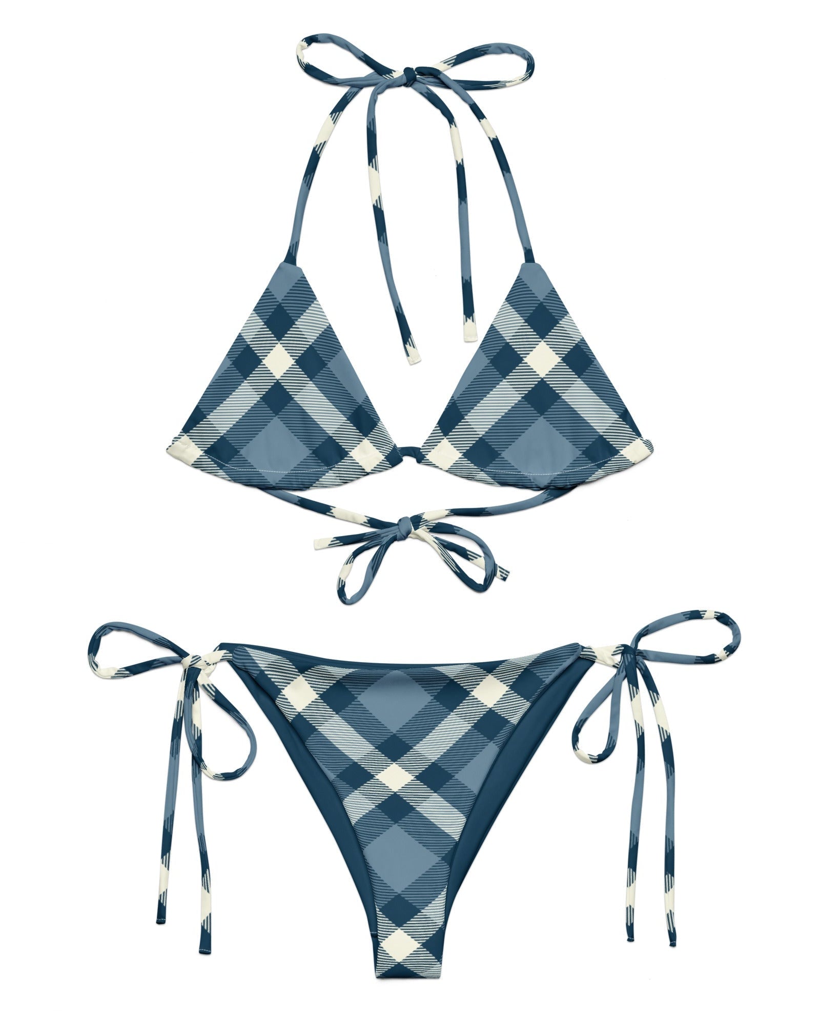 Jolly & Goode Bikini Cheeky Check String Bikini Set Cheeky British Style