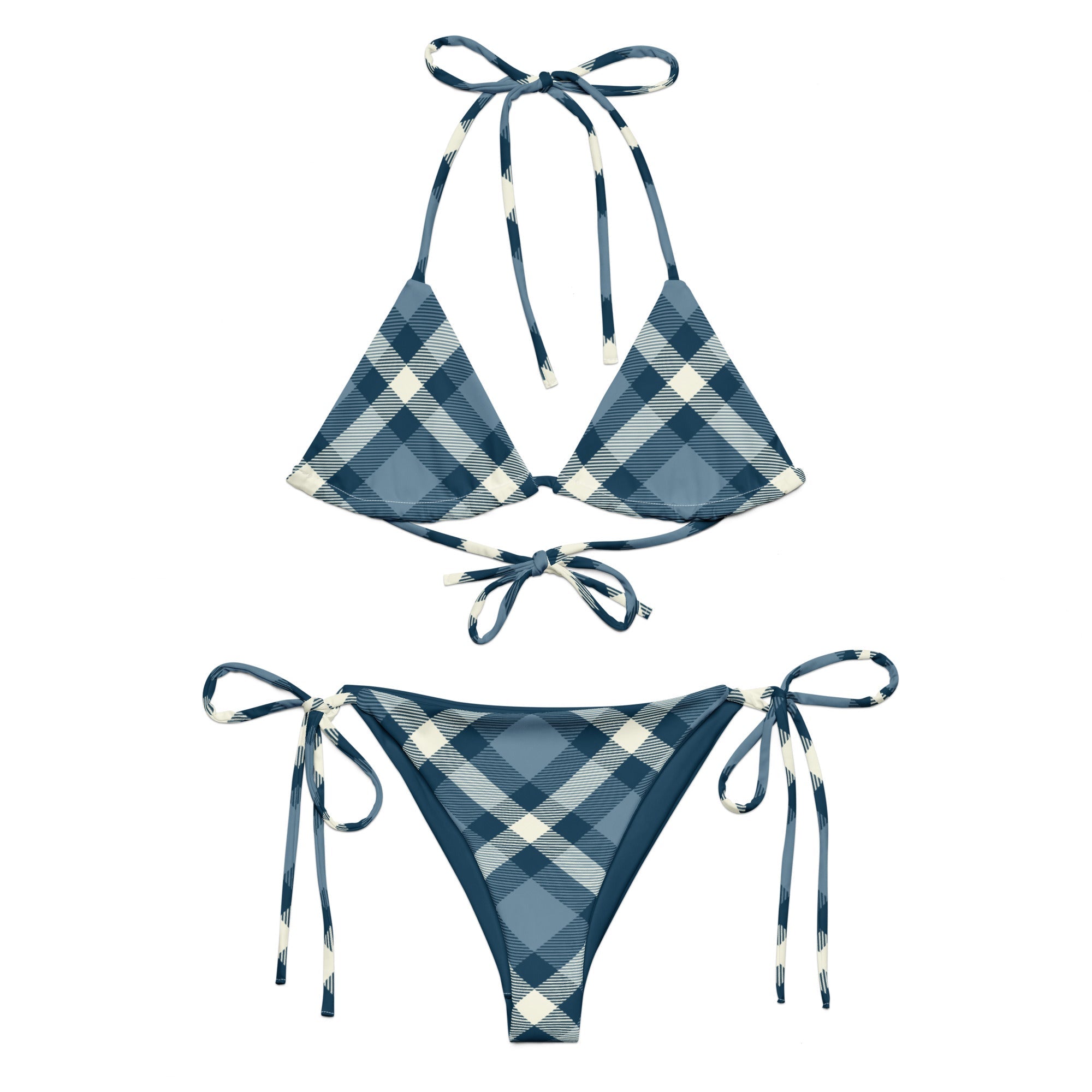 Jolly & Goode Bikini Cheeky Check String Bikini Set Cheeky British Style