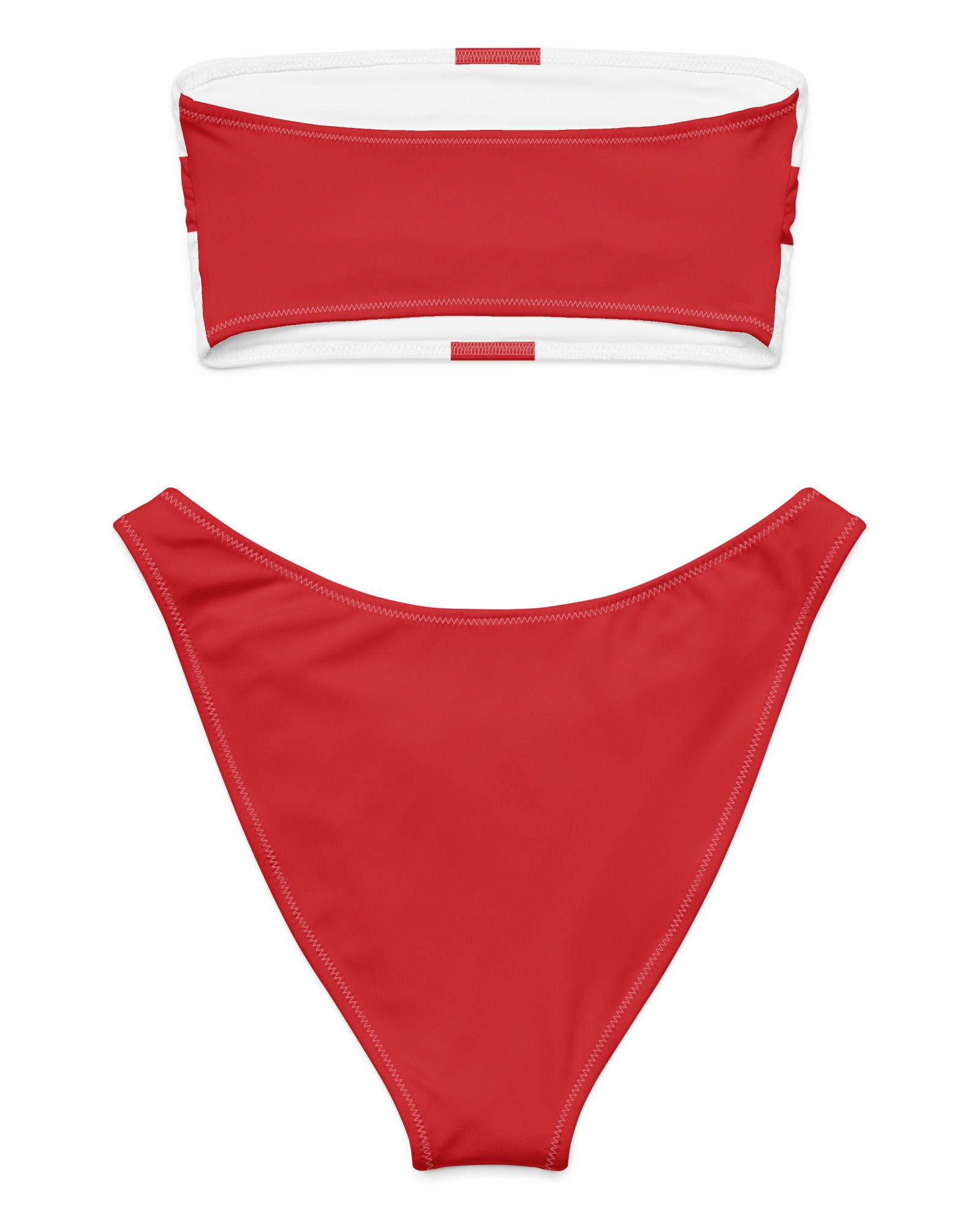 Jolly & Goode Bikini Flag of England Bandeau Bikini Set | St George's Cross Cheeky British Style
