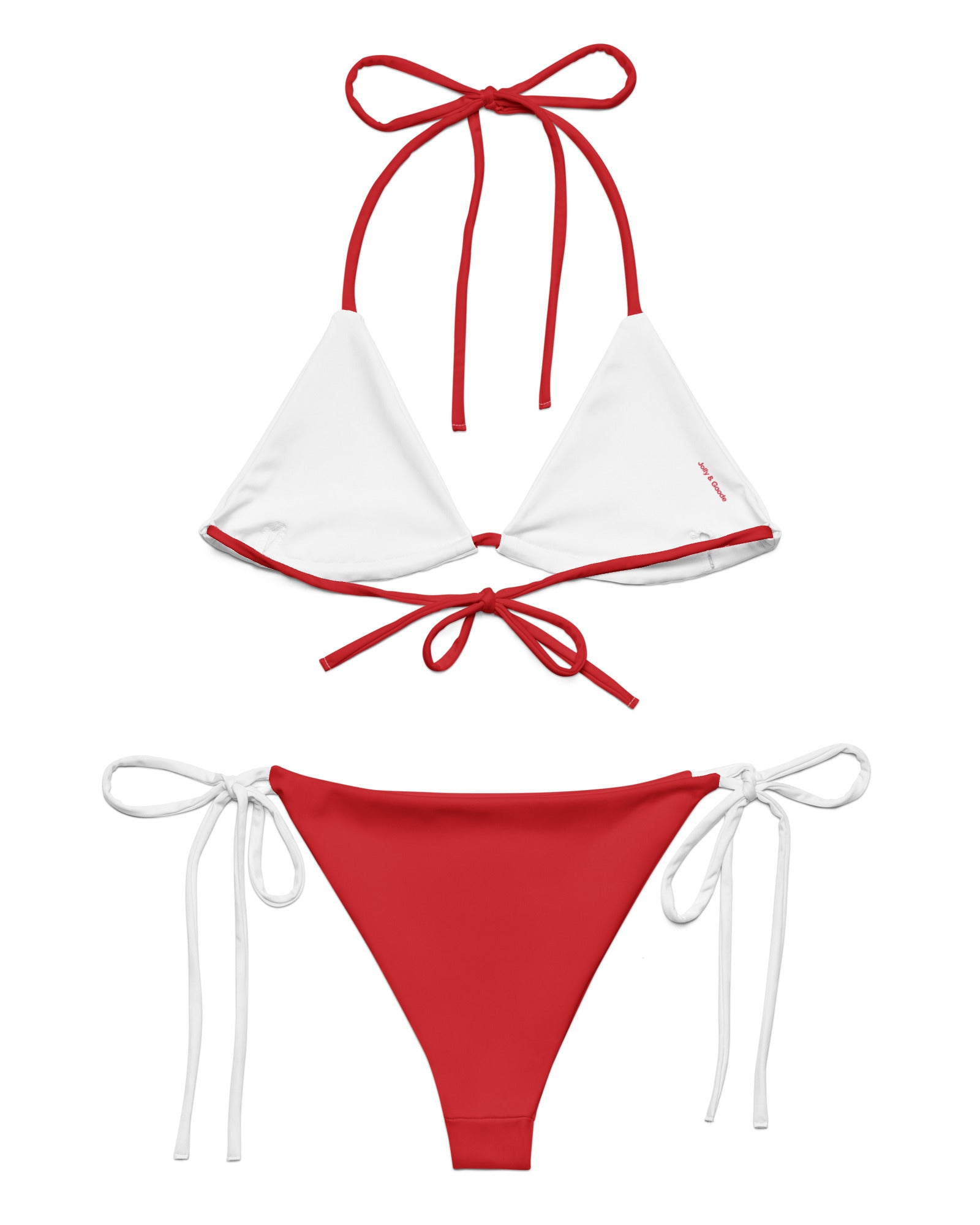 Jolly & Goode Bikini Flag of England String Bikini Set | St George's Cross Cheeky British Style