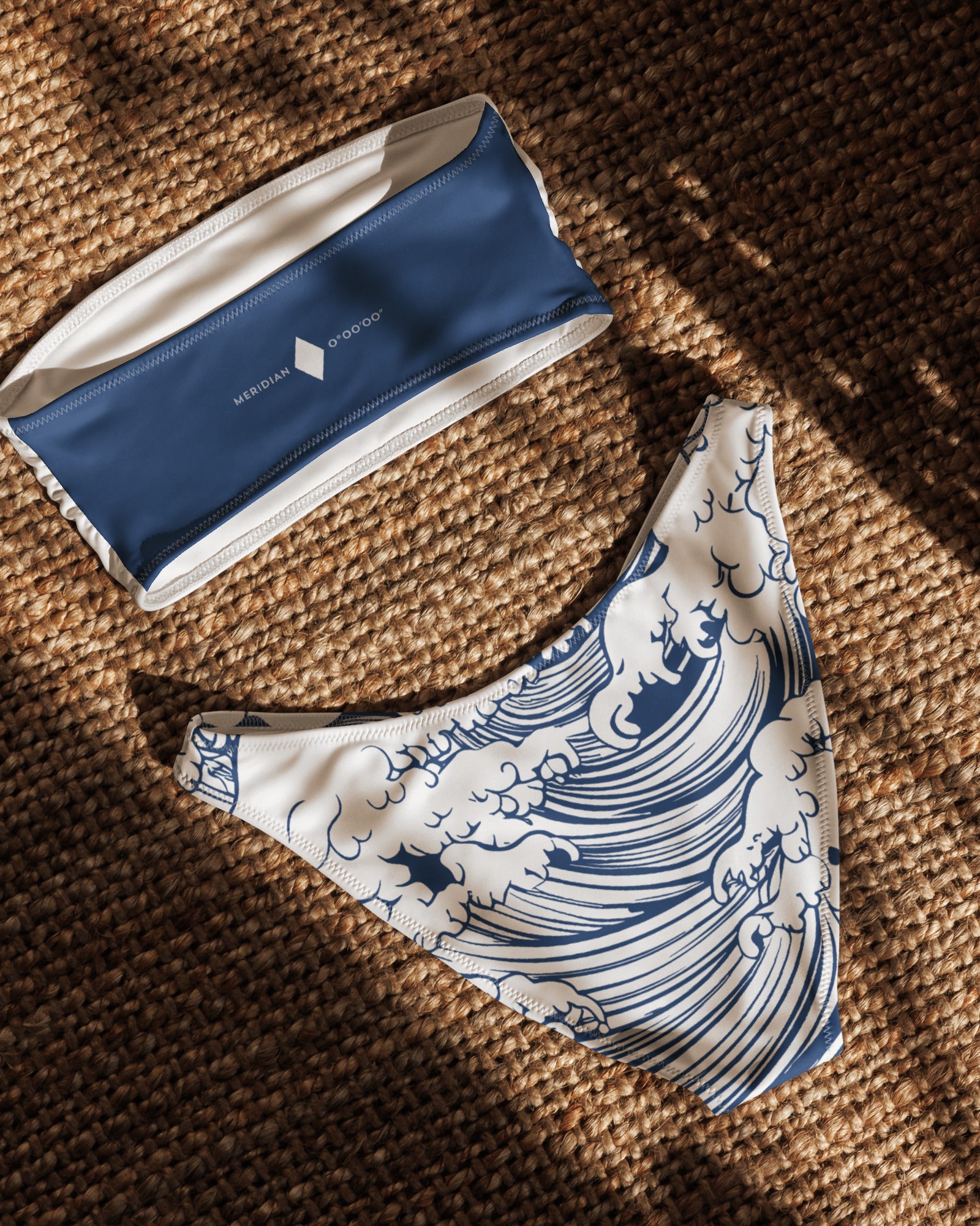 Jolly & Goode Bikini Meridian 0° 0' 0" Strapless Bandeau Bikini Set Cheeky British Style