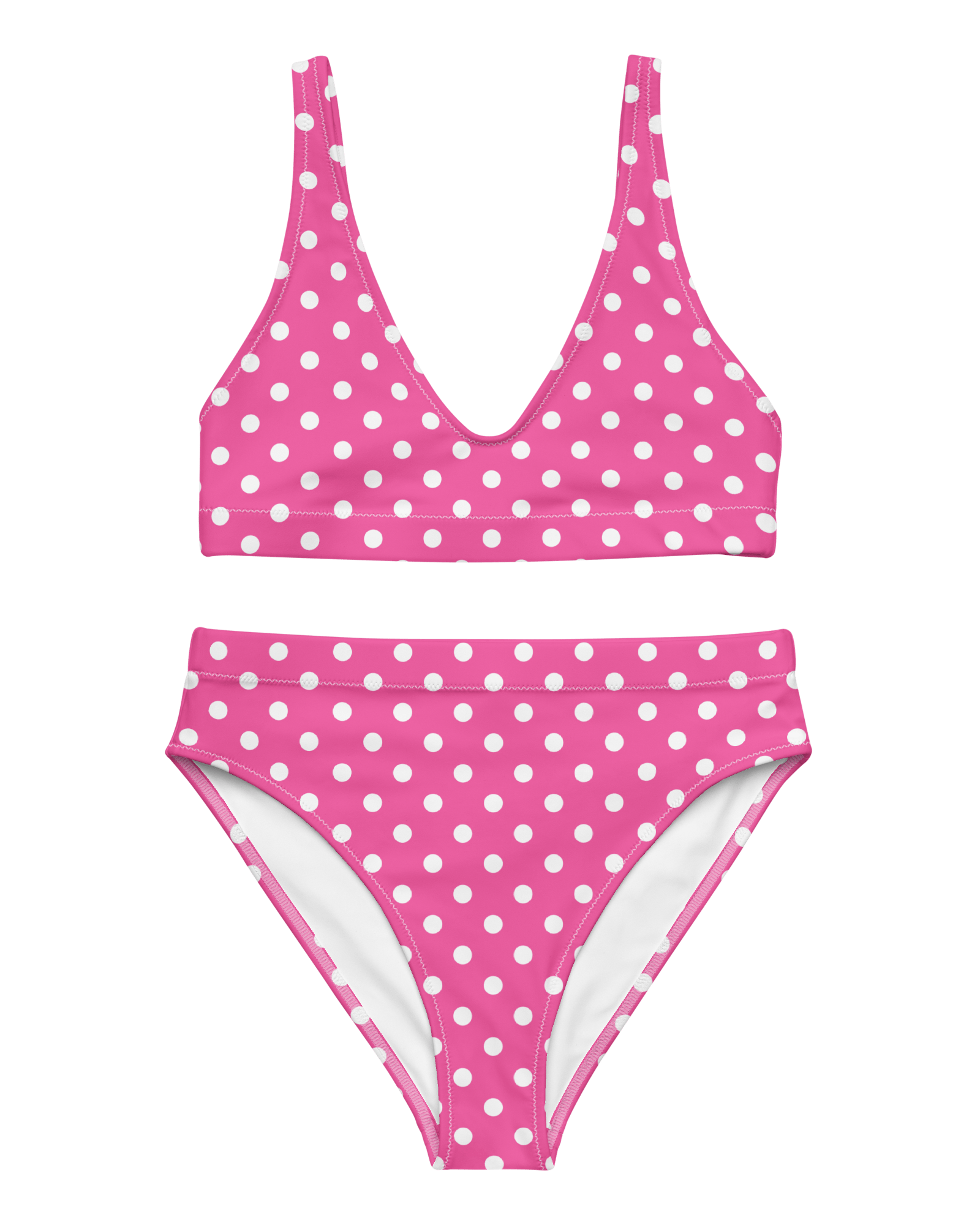 Jolly & Goode Bikini Pink Polkadot Bikini | Cheeky Fit Cheeky British Style