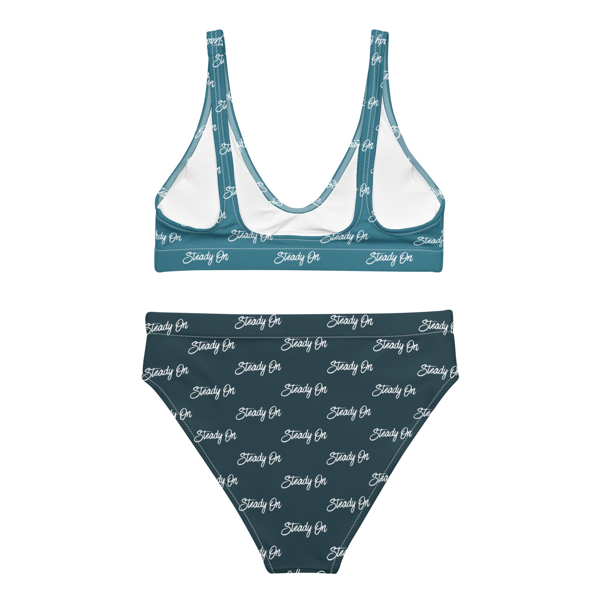 Jolly & Goode Bikini Steady On Bikini Set | Two Tone Blue | Cheeky Style Cheeky British Style