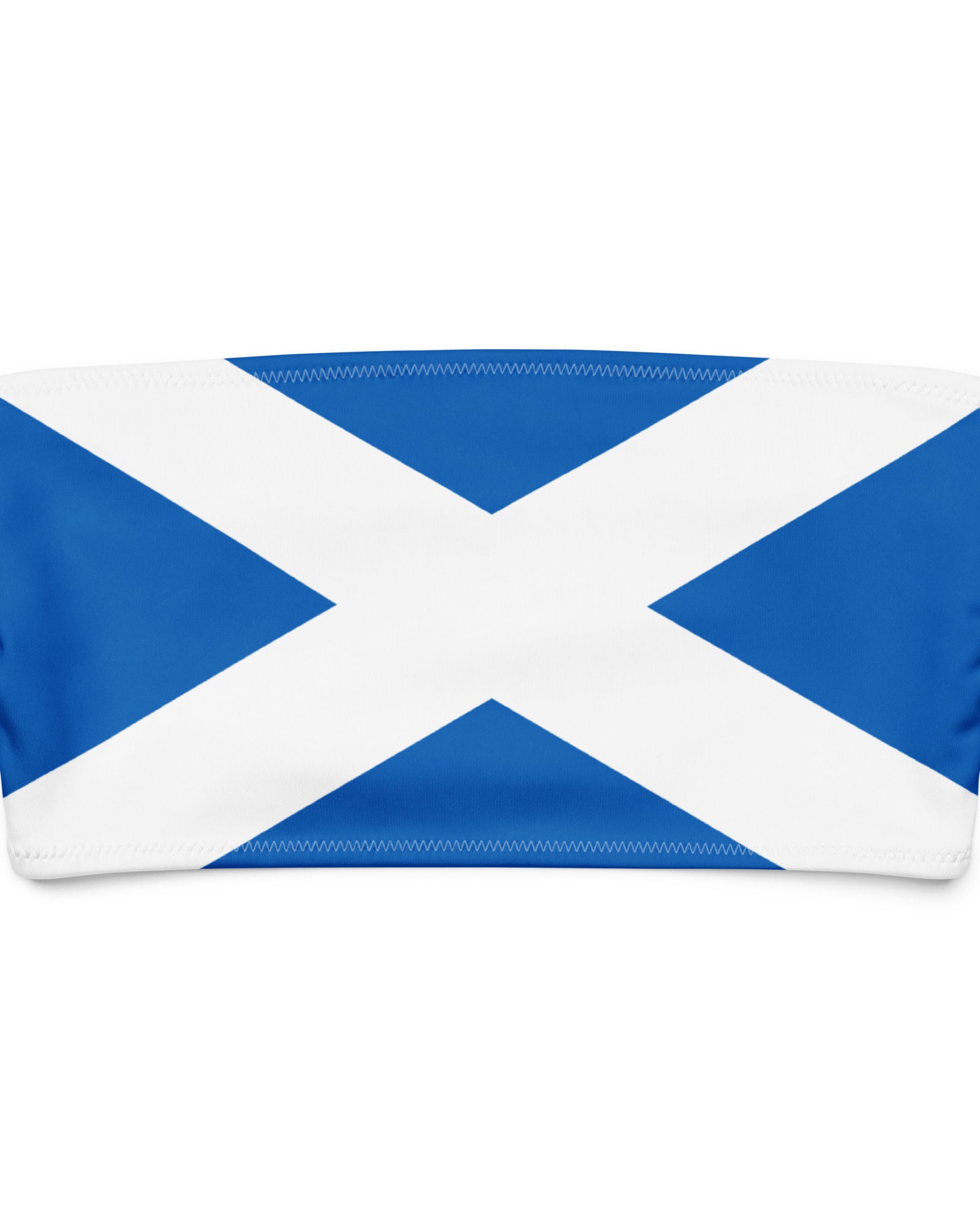 Jolly & Goode Bikini Top 2XS Flag of Scotland Bandeau Bikini Top Cheeky British Style