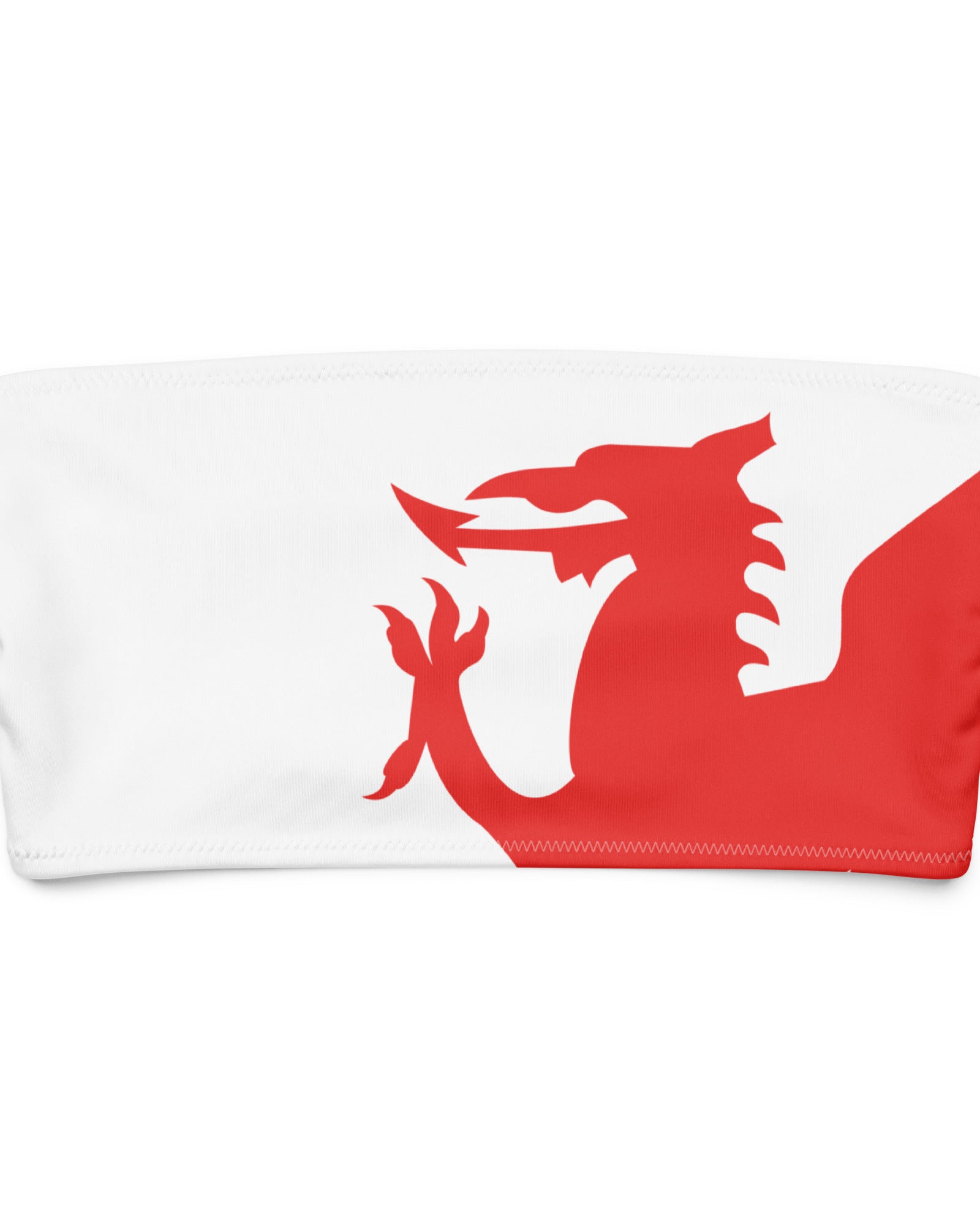 Jolly & Goode Bikini Top 2XS Flag of Wales Bandeau Bikini Top | Welsh Flag Cheeky British Style