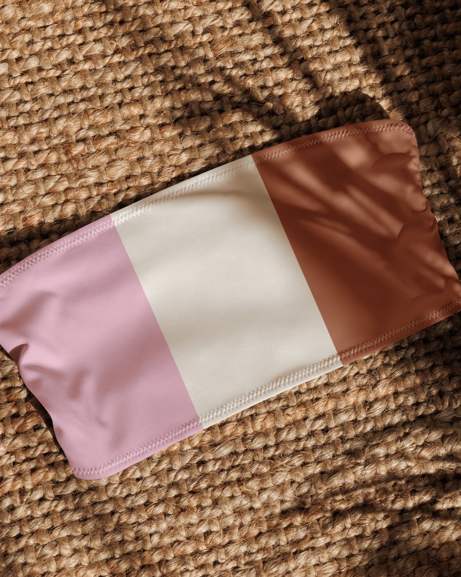 Jolly & Goode Bikini Top 2XS Neapolitan Ice Cream Bandeau Bikini Top Cheeky British Style