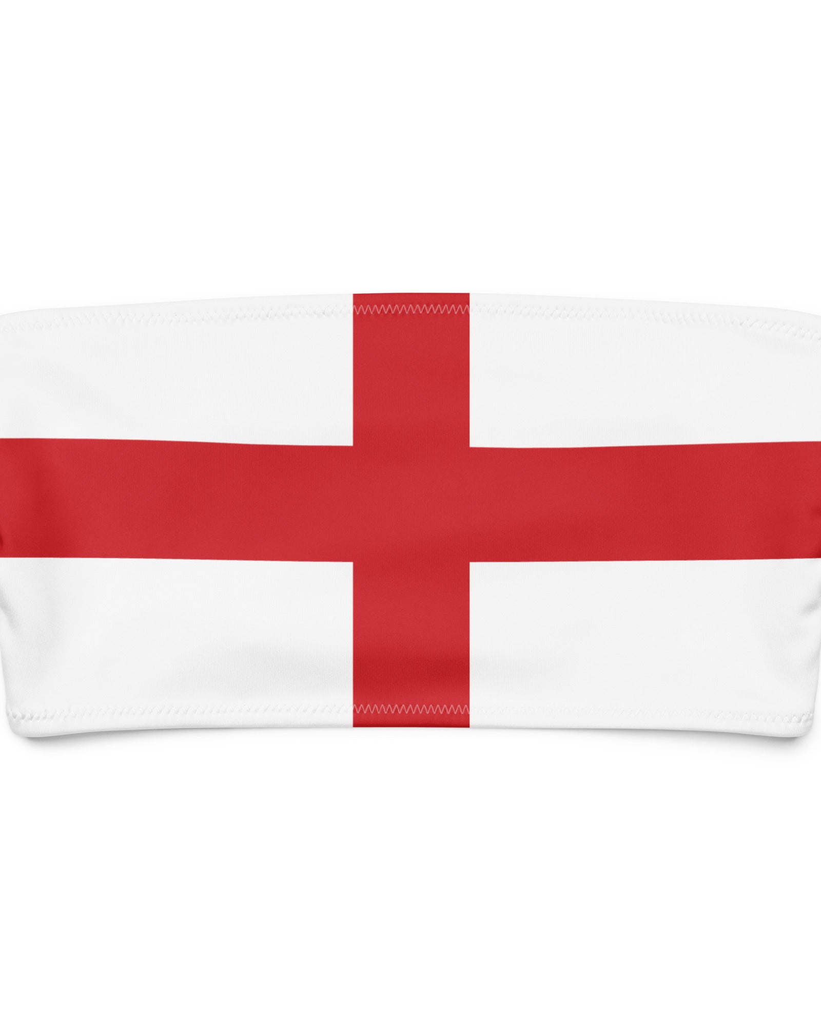 Jolly & Goode Bikini Top Flag of England Bandeau Bikini Top | St George's Cross Cheeky British Style
